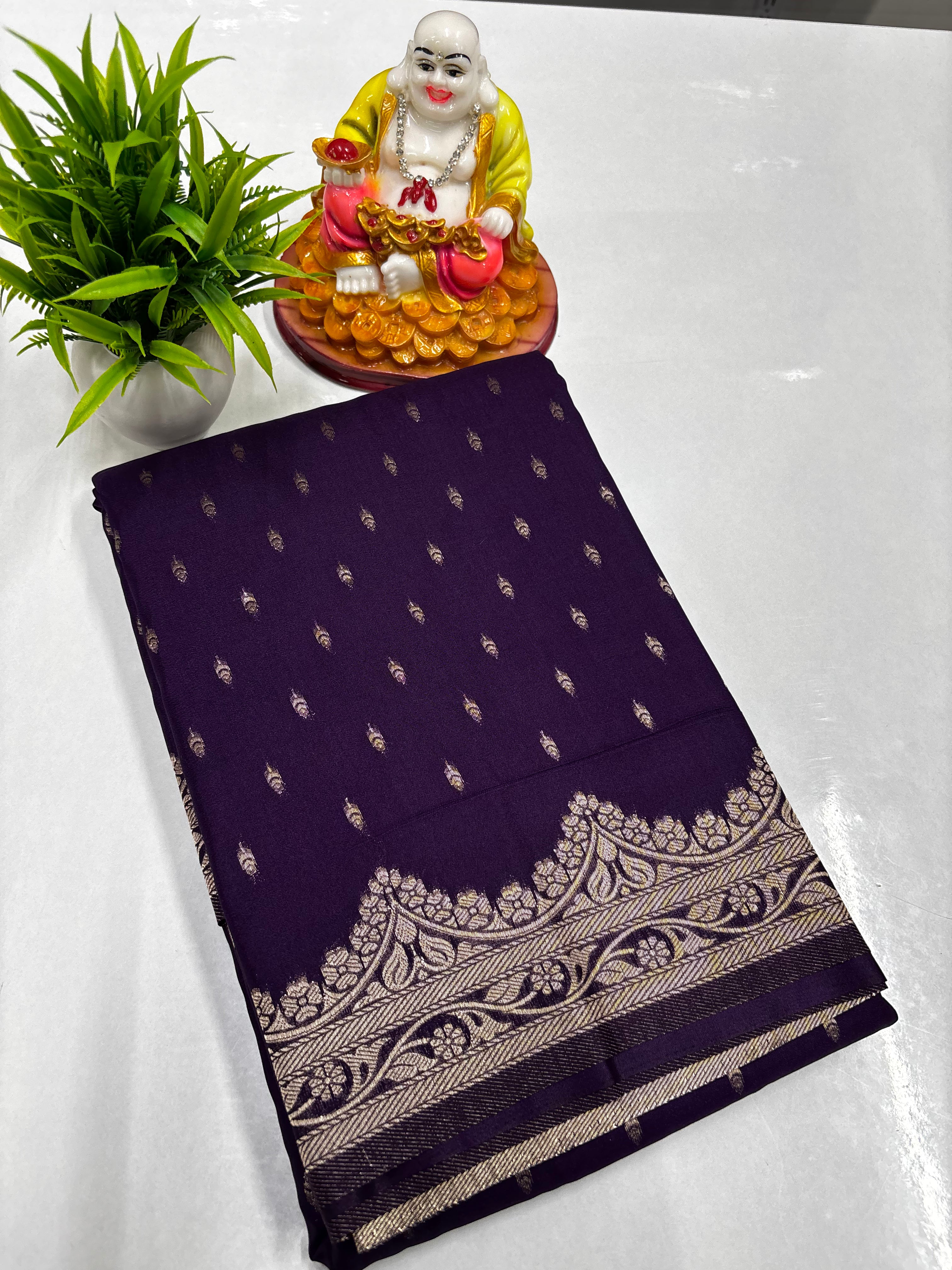 Premium 1000 Butti Georgette Saree – Padmavathi Silks and Sarees