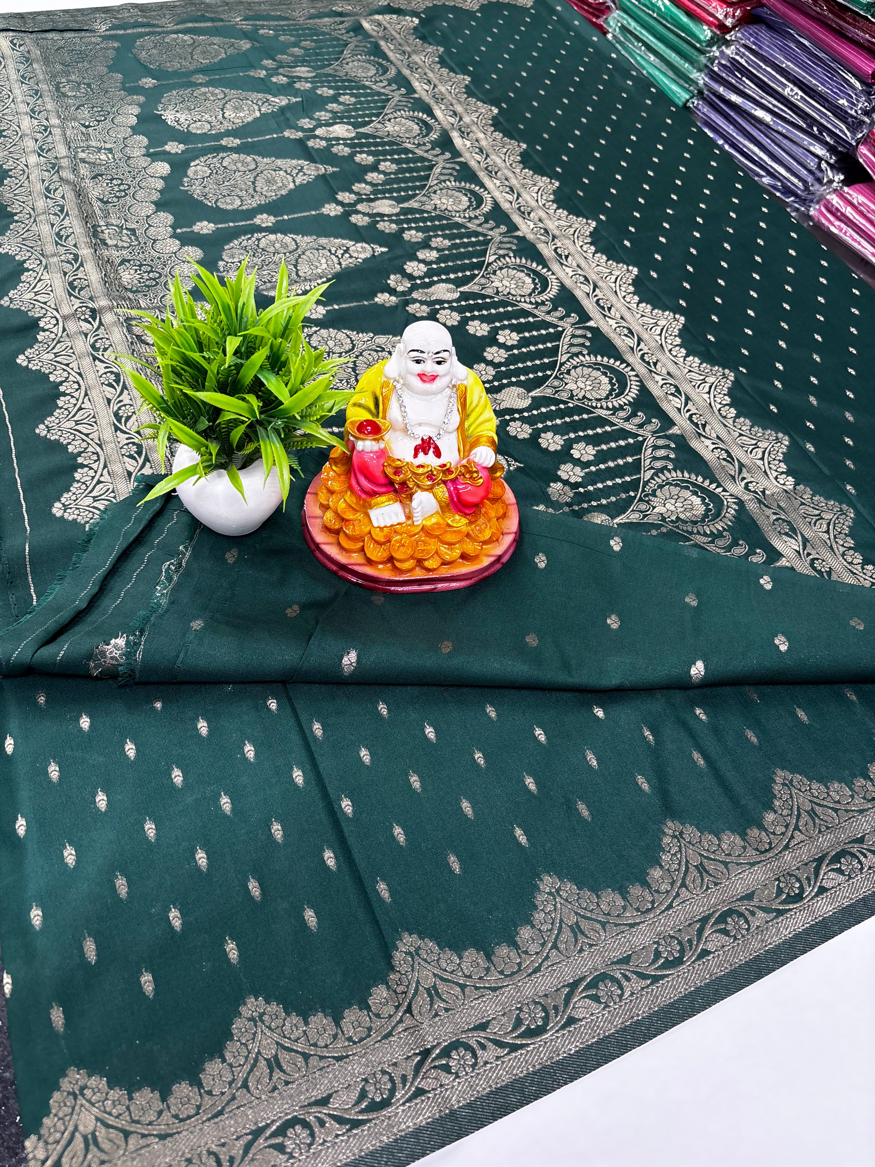 Premium 1000 Butti Georgette Saree – Padmavathi Silks and Sarees