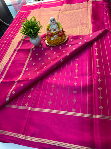 Premium Gajji Silk Saree with Rich Pallu & Butta Blouse…