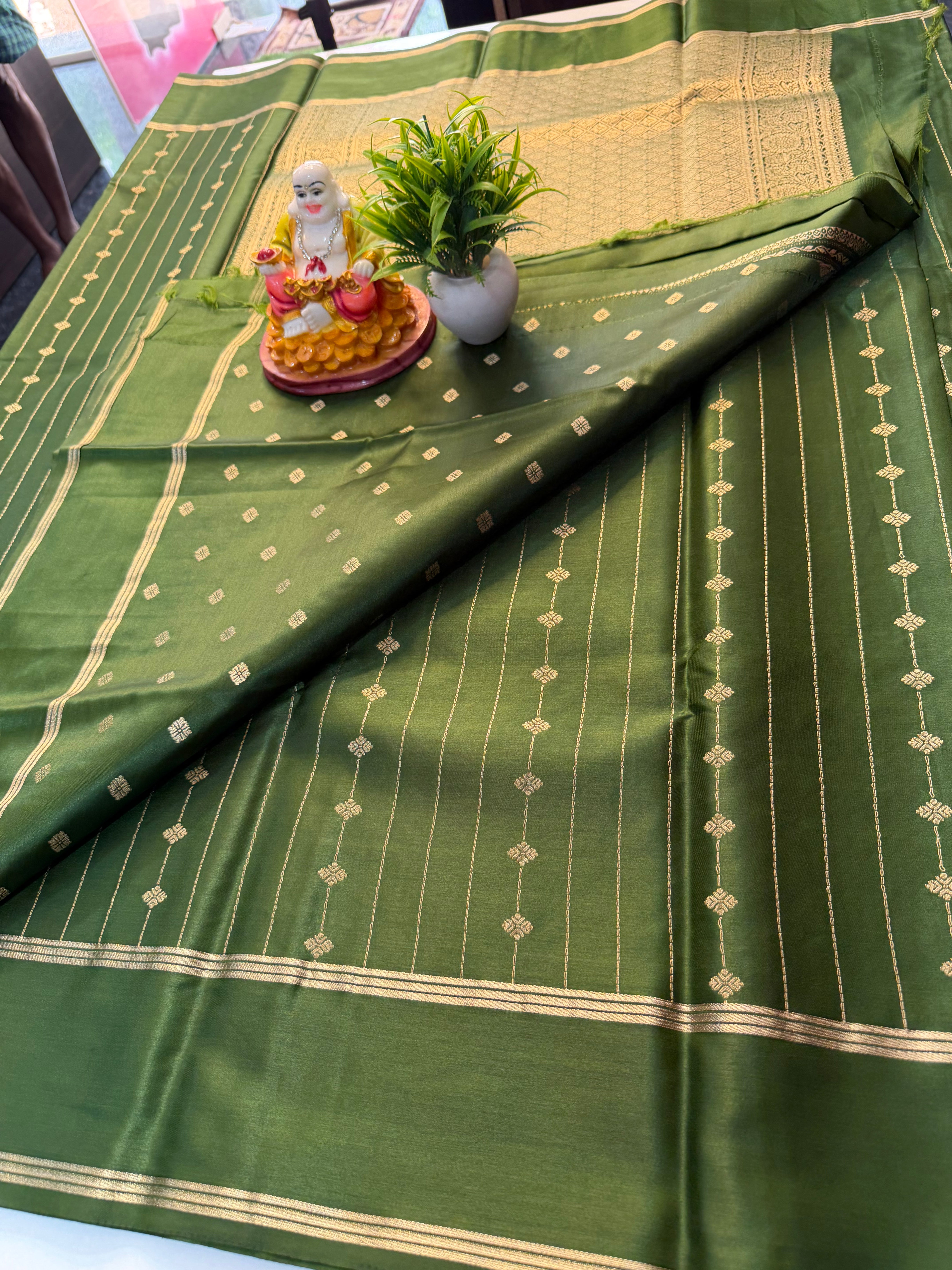 Premium Gajji Silk Saree with Rich Pallu & Butta Blouse…