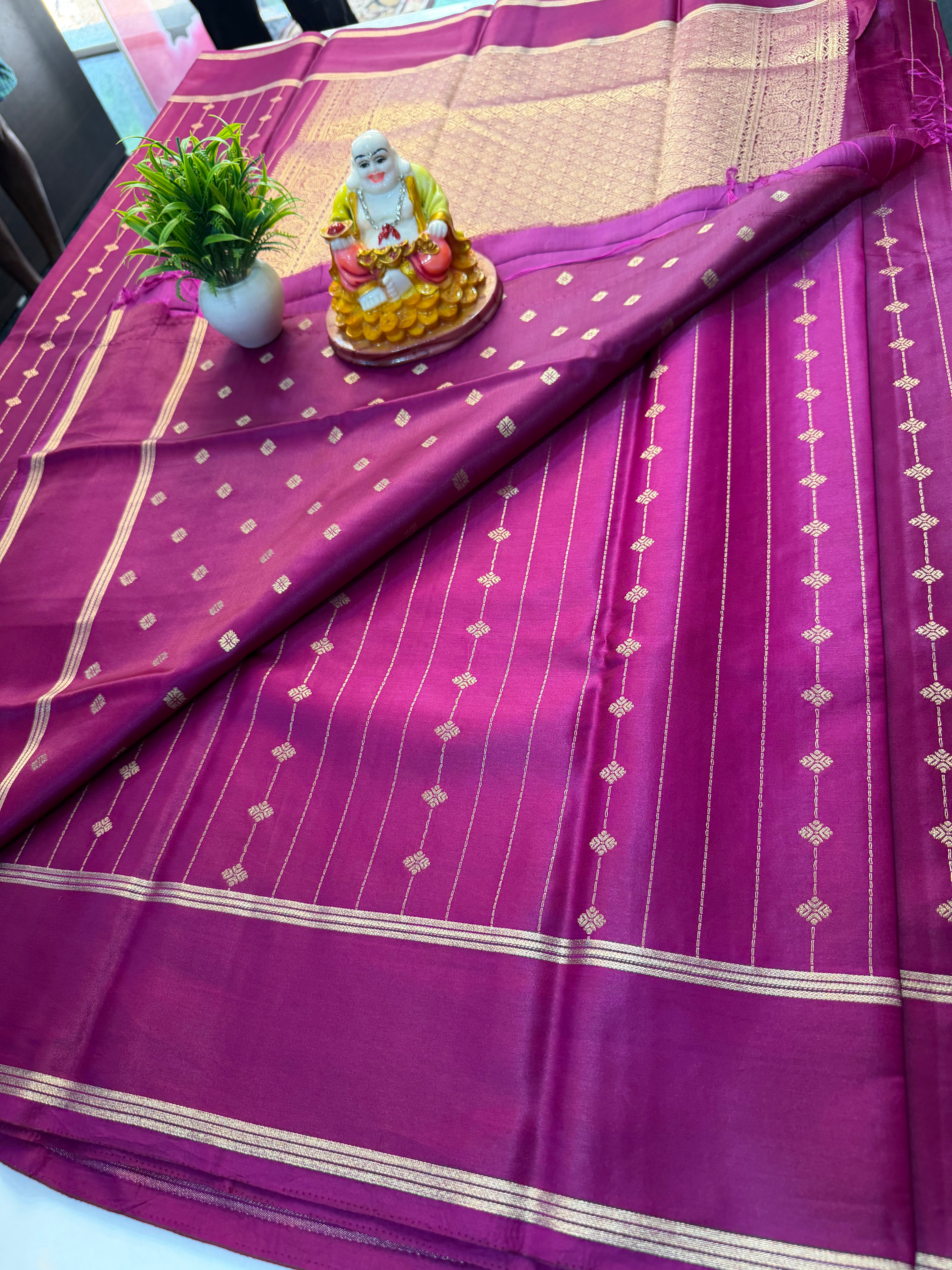 Premium Gajji Silk Saree with Rich Pallu & Butta Blouse…
