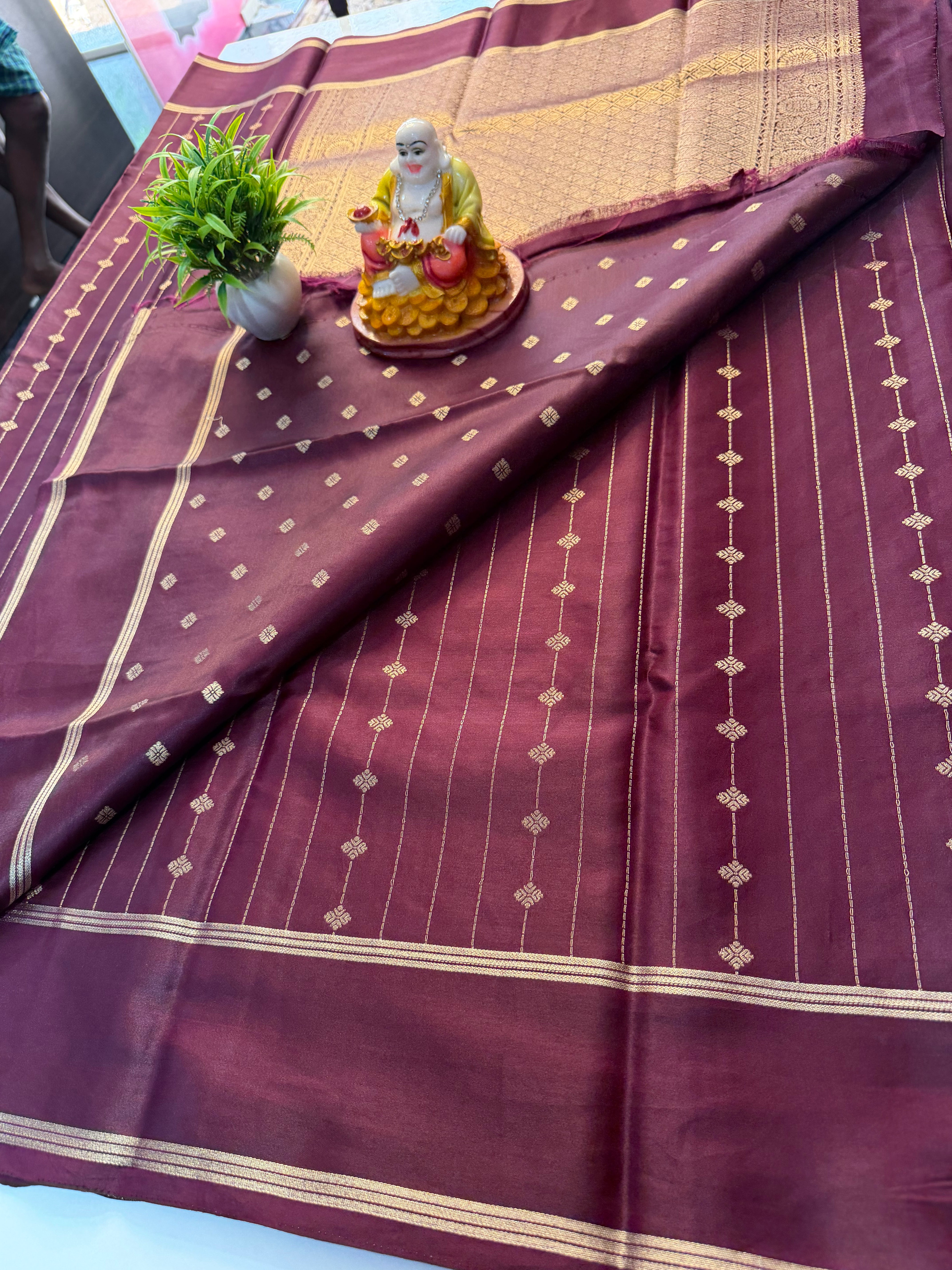 Premium Gajji Silk Saree with Rich Pallu & Butta Blouse…