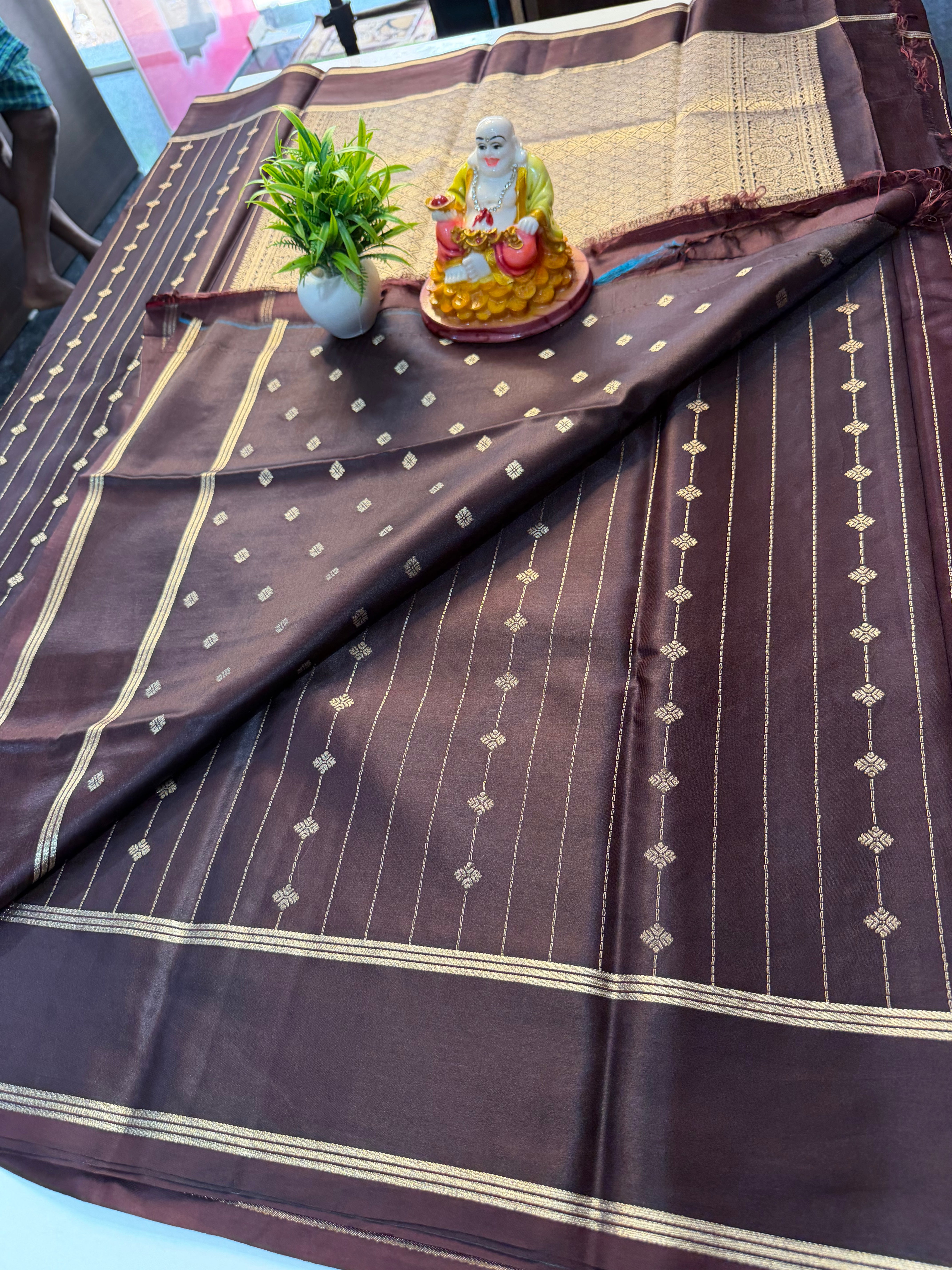 Premium Gajji Silk Saree with Rich Pallu & Butta Blouse…