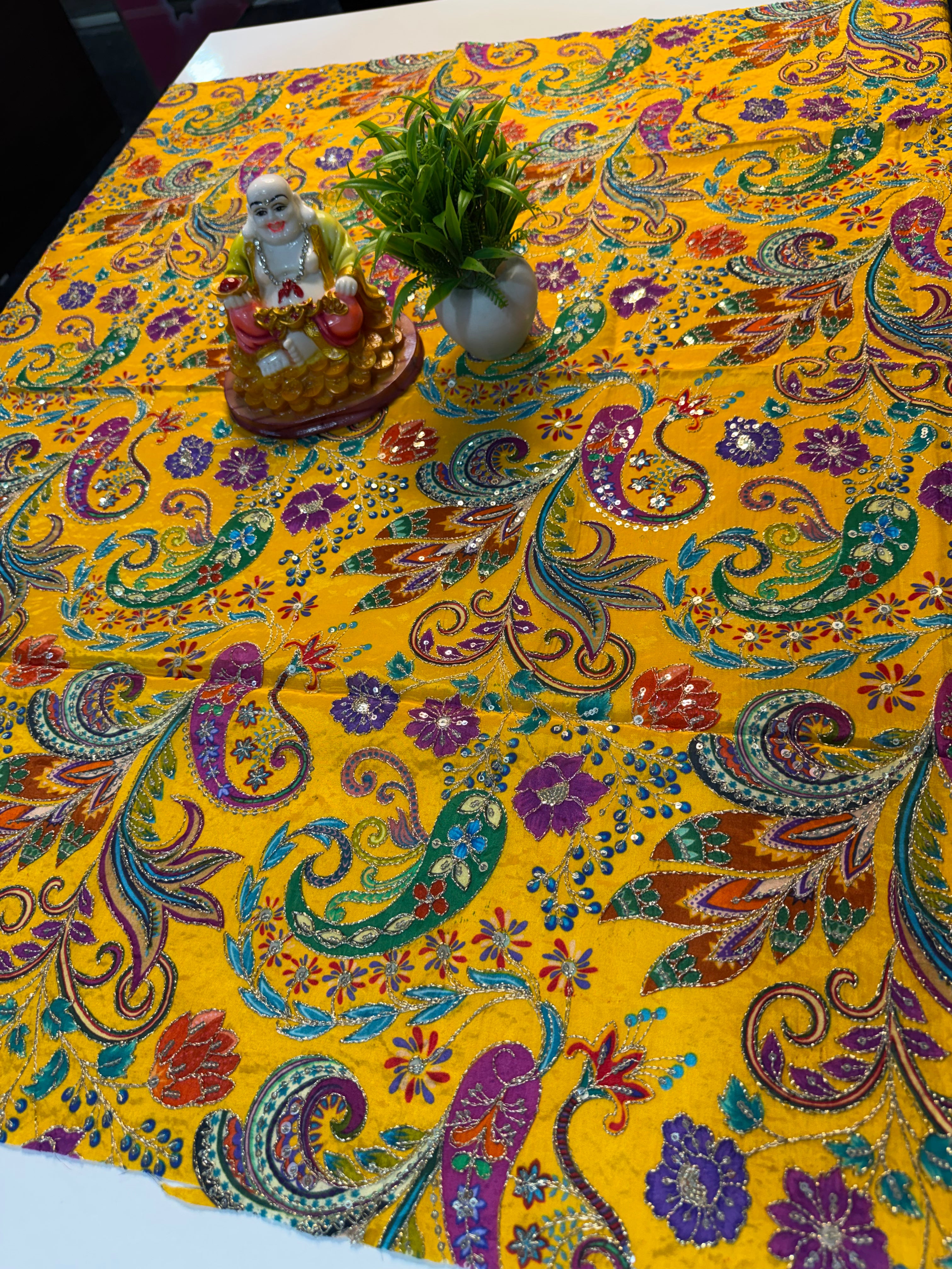 Premium Kalamkari Crape Silk Blouse | Padmavathi Silks and Sarees