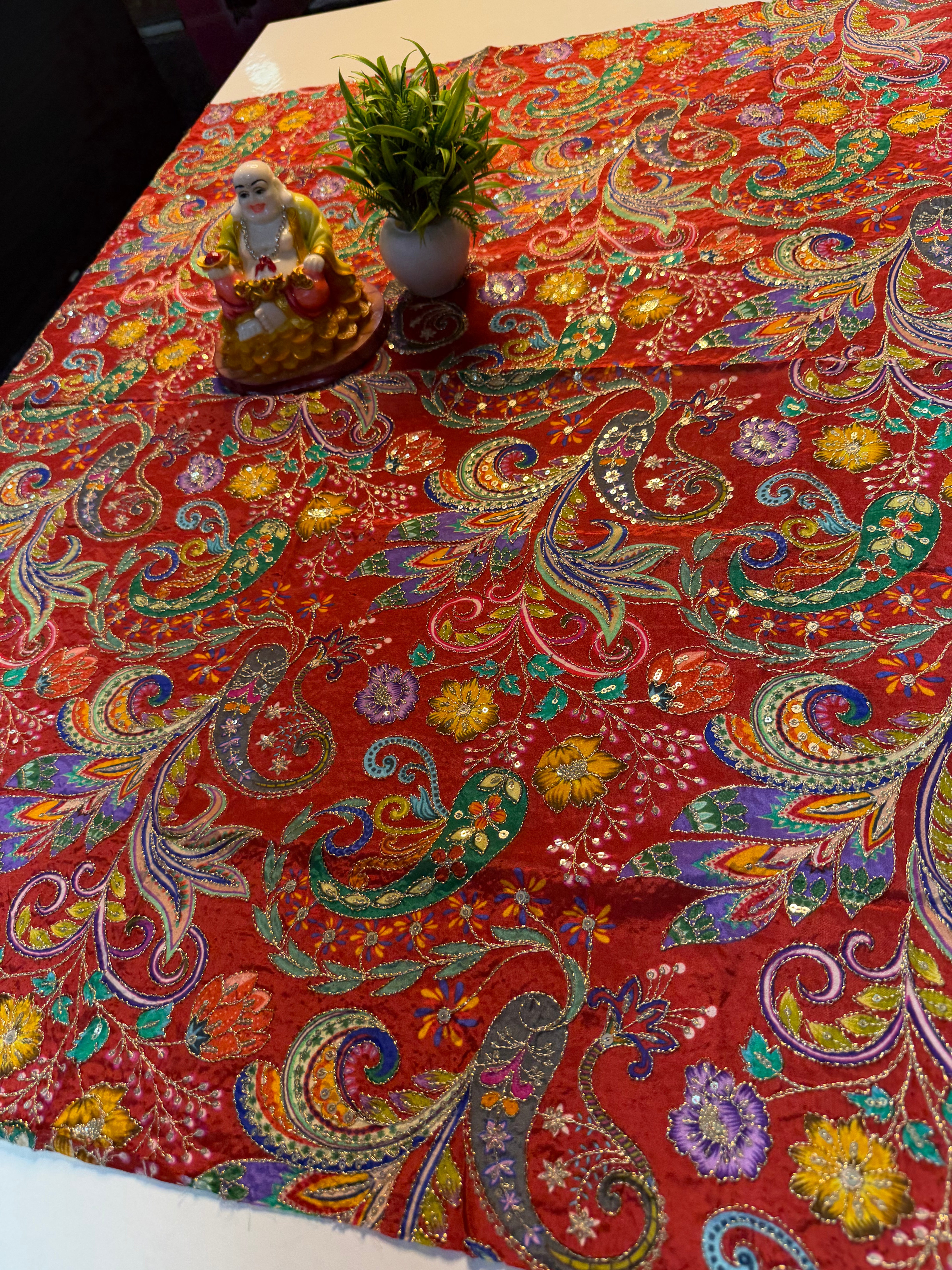 Premium Kalamkari Crape Silk Blouse | Padmavathi Silks and Sarees