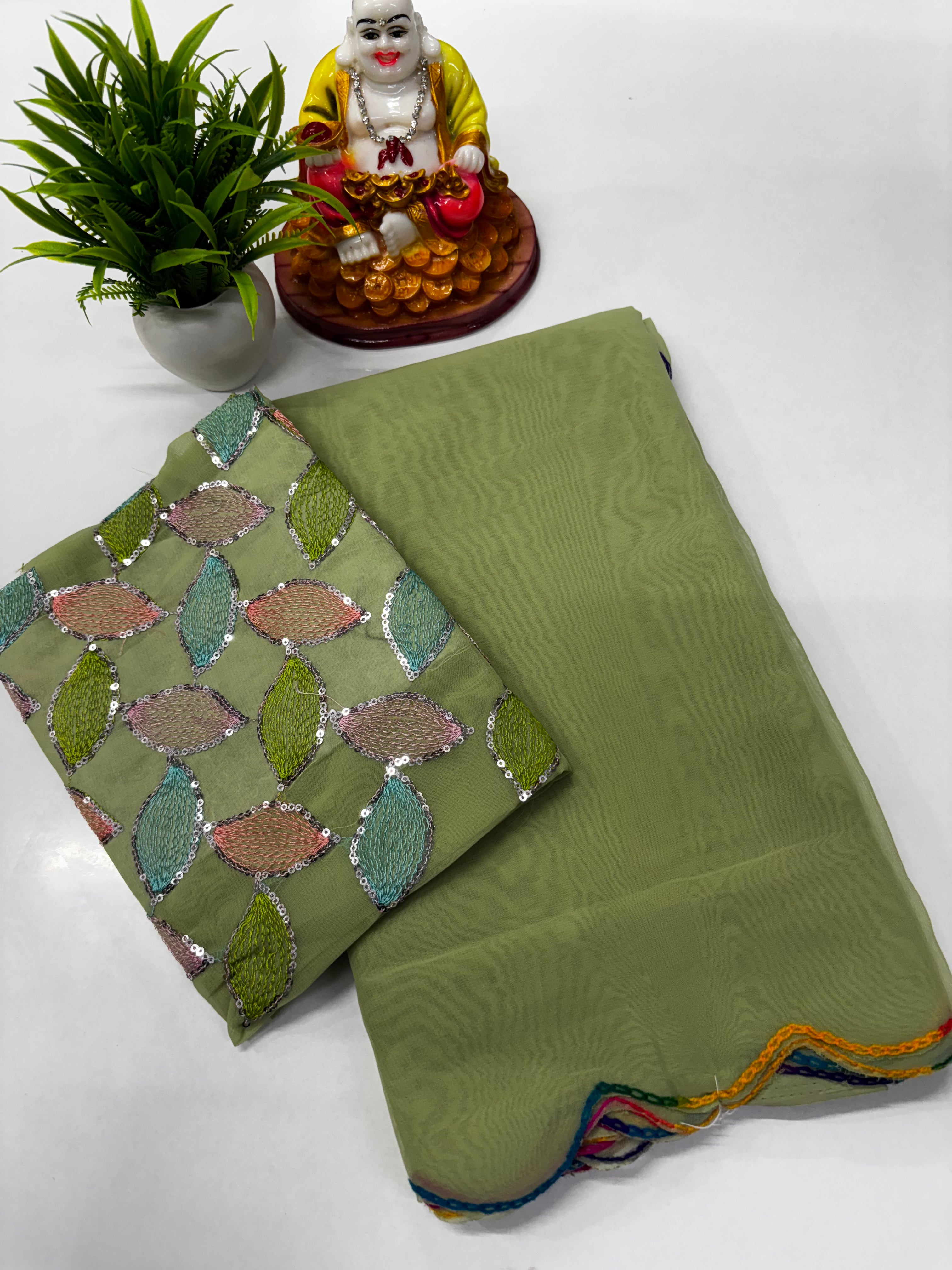 Beautiful Fancy Sarees from Padmavathi Silks and Sarees.