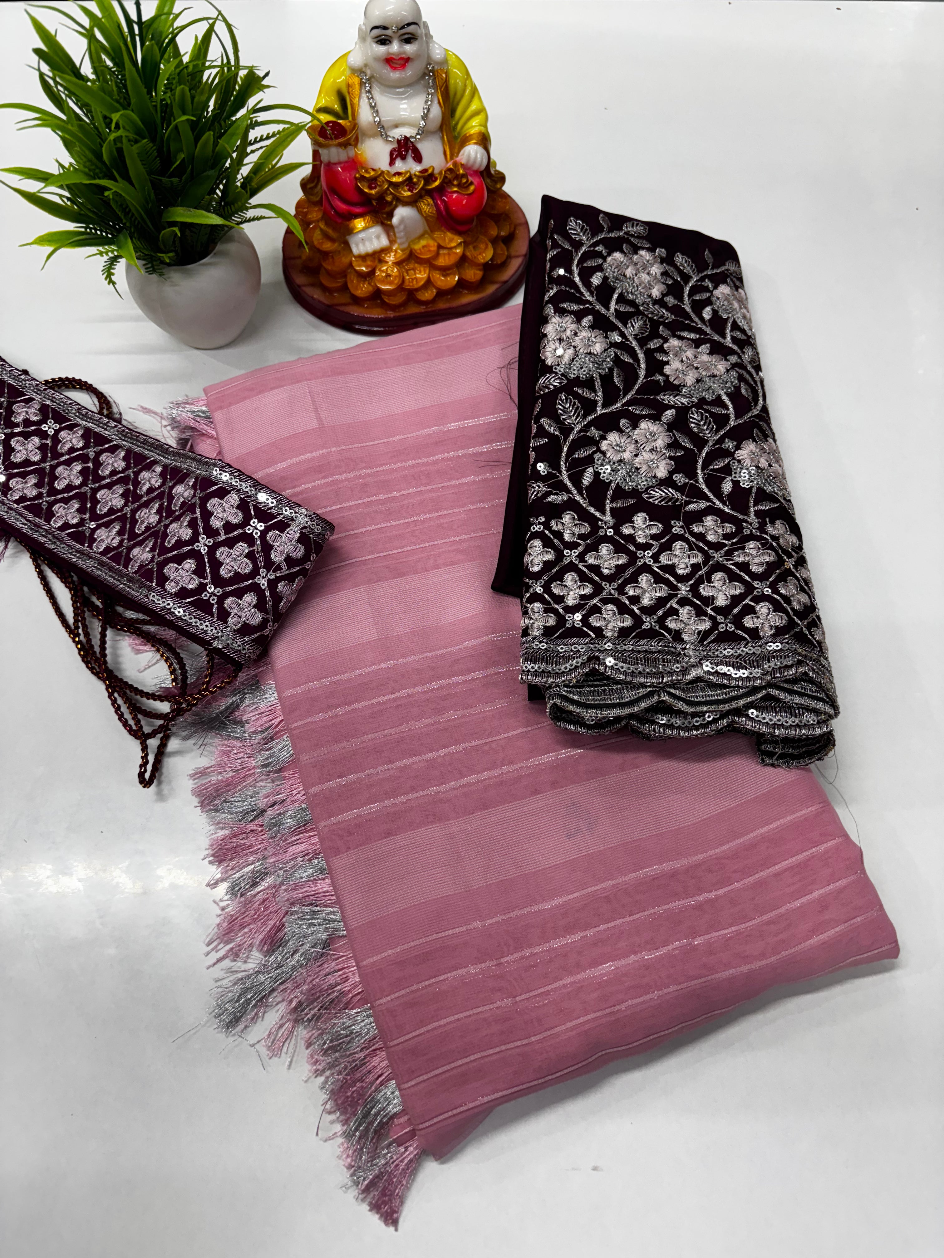 Beautiful Fancy Sarees from Padmavathi Silks and Sarees.