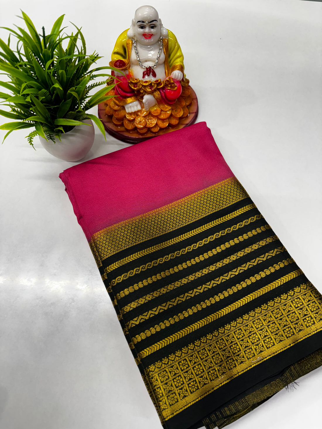 Semi Crepe Saree from Padmavathi Silks and Sarees.
