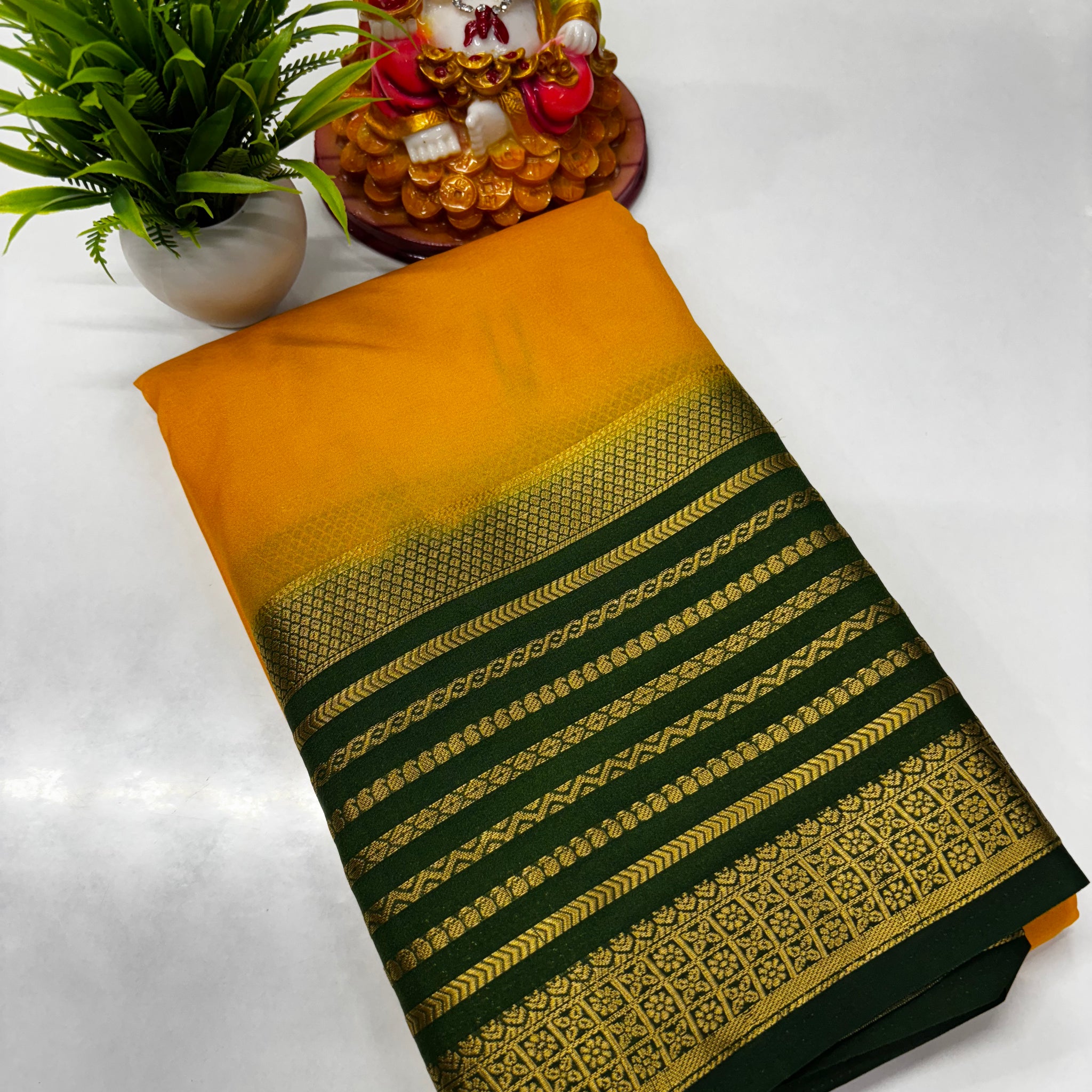 Semi Crepe Saree from Padmavathi Silks and Sarees.
