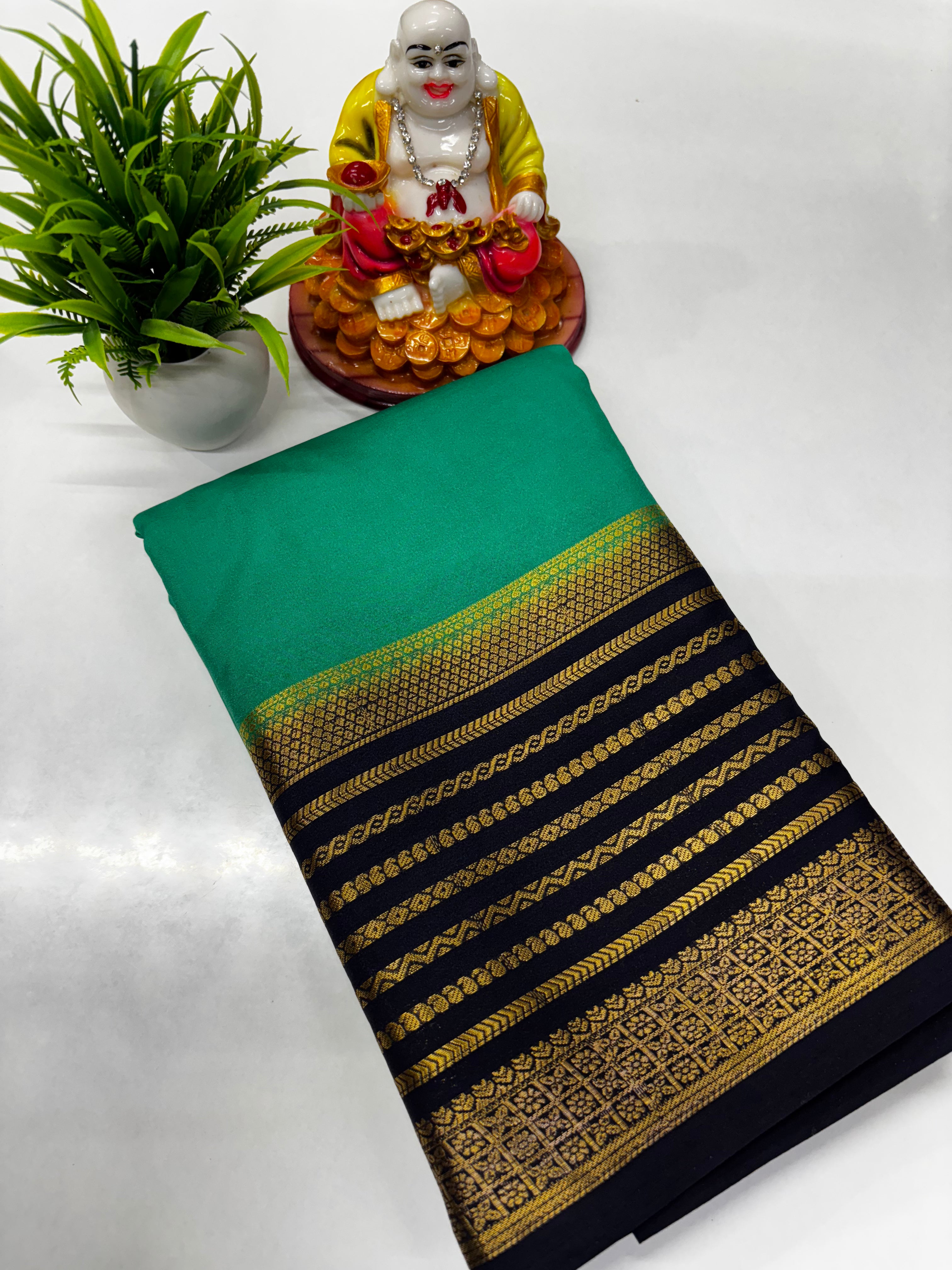 Semi Crepe Saree from Padmavathi Silks and Sarees.