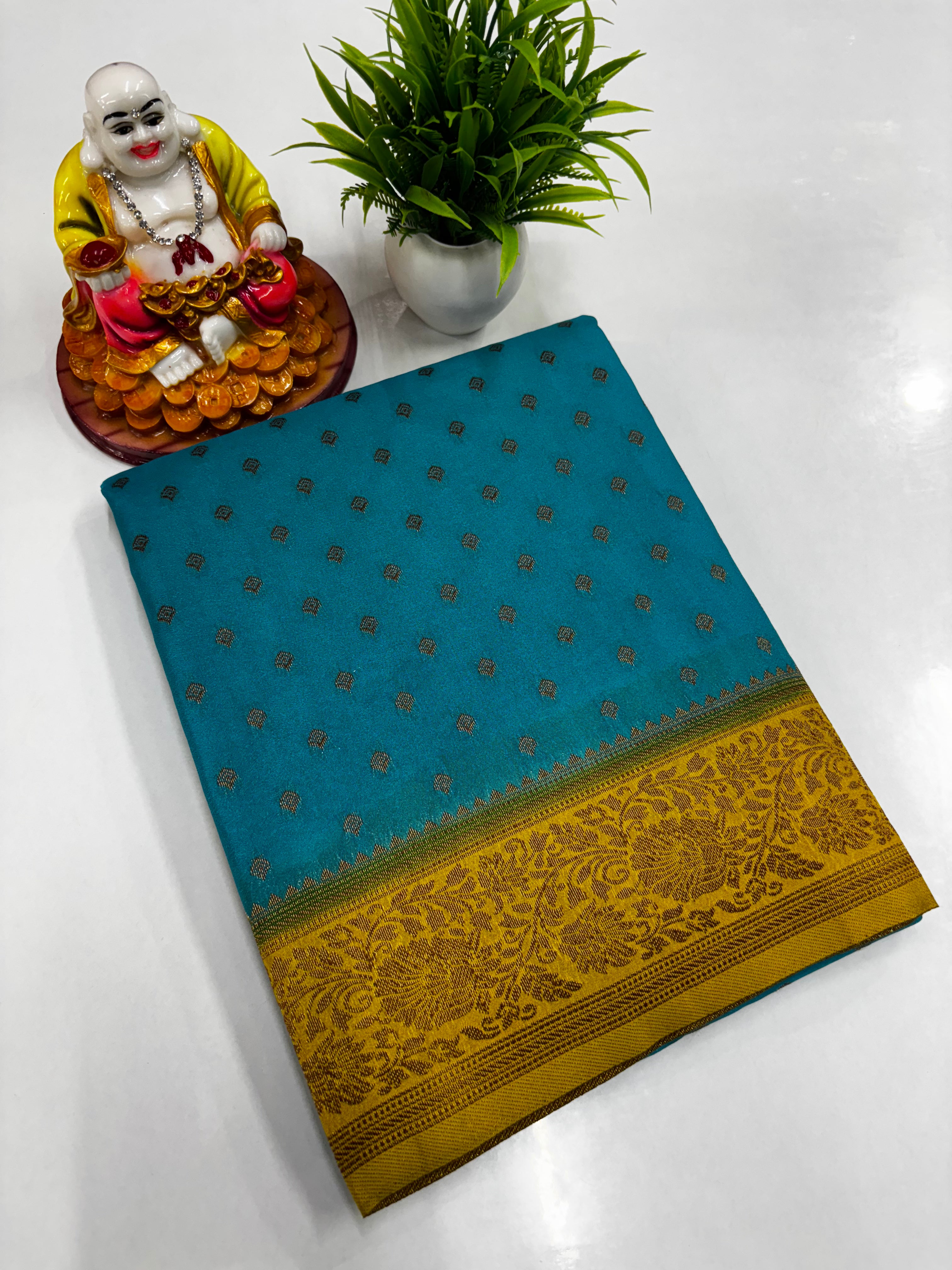 Premium Khaddi Georgette Saree – Elegant Designer Drape by Padmavathi Silks and Sarees