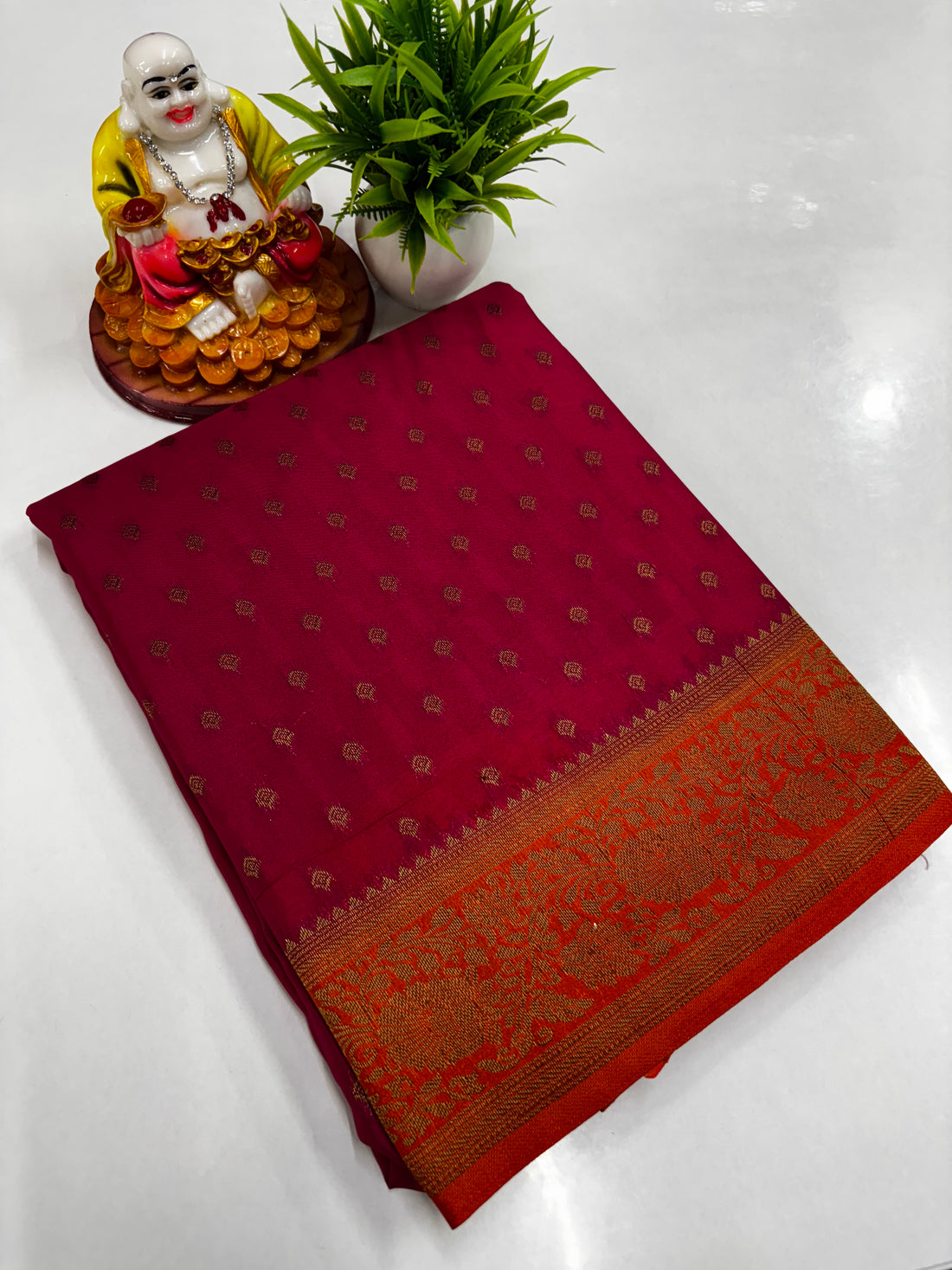 Premium Khaddi Georgette Saree – Elegant Designer Drape by Padmavathi Silks and Sarees