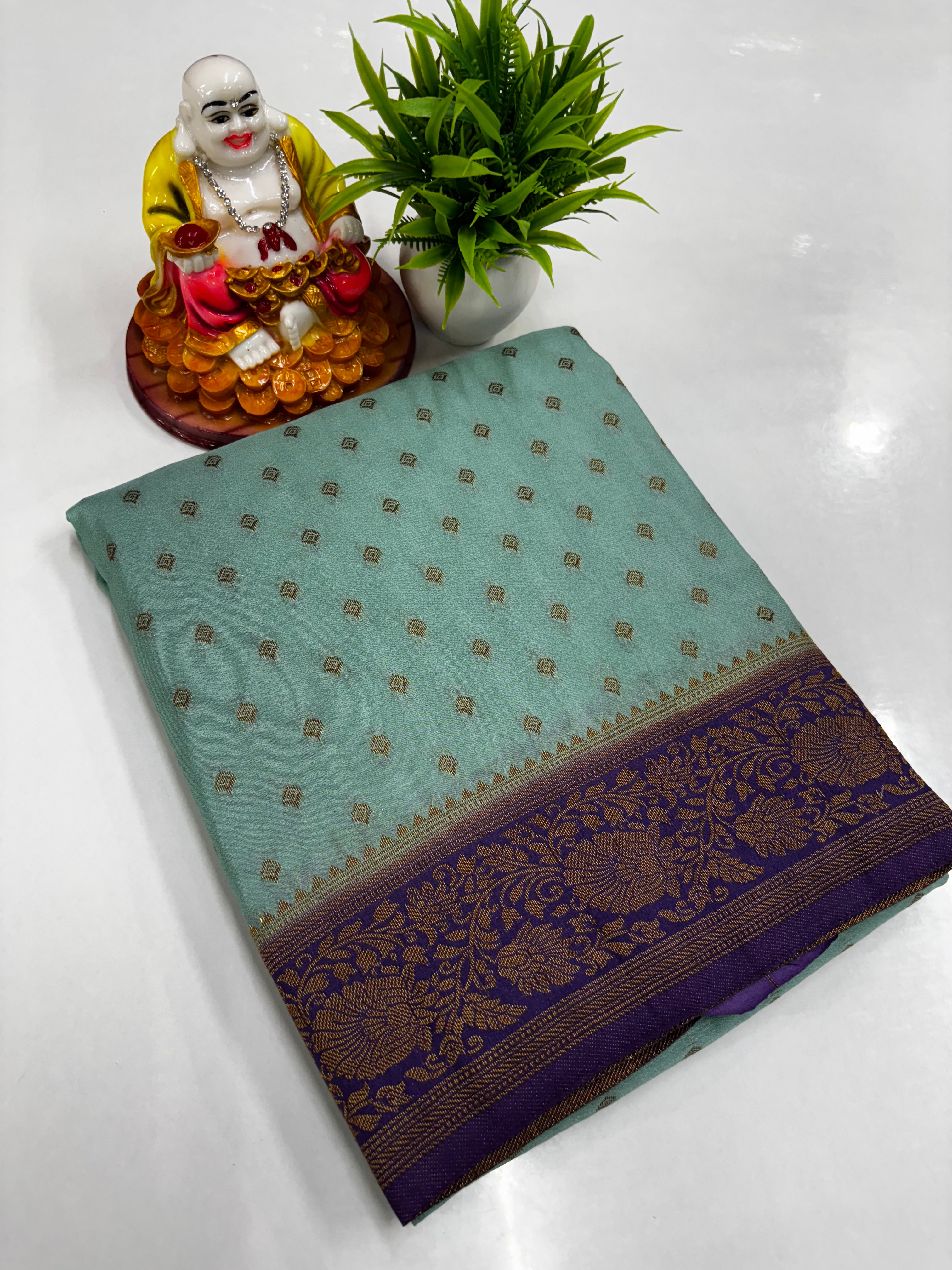 Premium Khaddi Georgette Saree – Elegant Designer Drape by Padmavathi Silks and Sarees