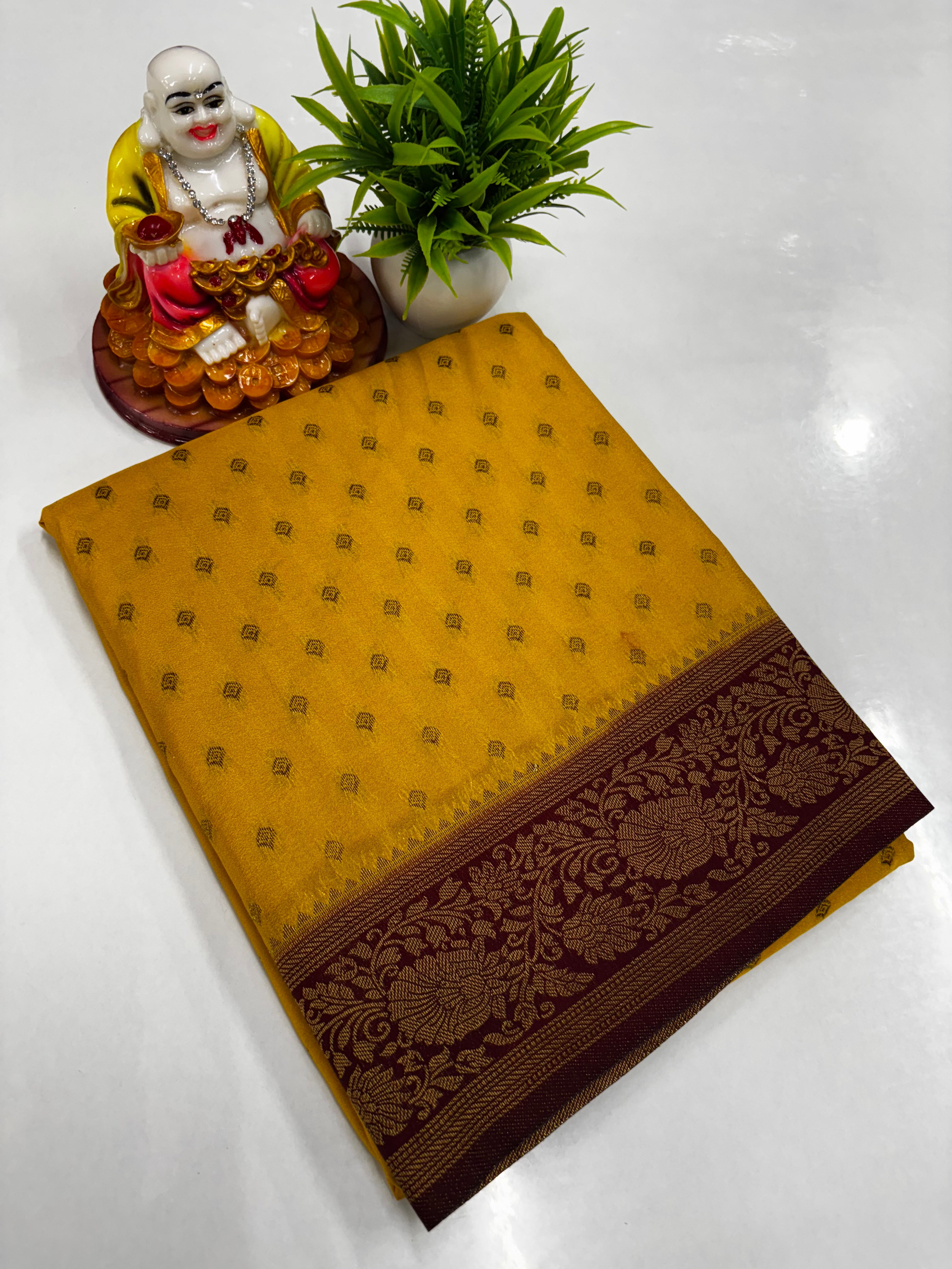 Premium Khaddi Georgette Saree – Elegant Designer Drape by Padmavathi Silks and Sarees