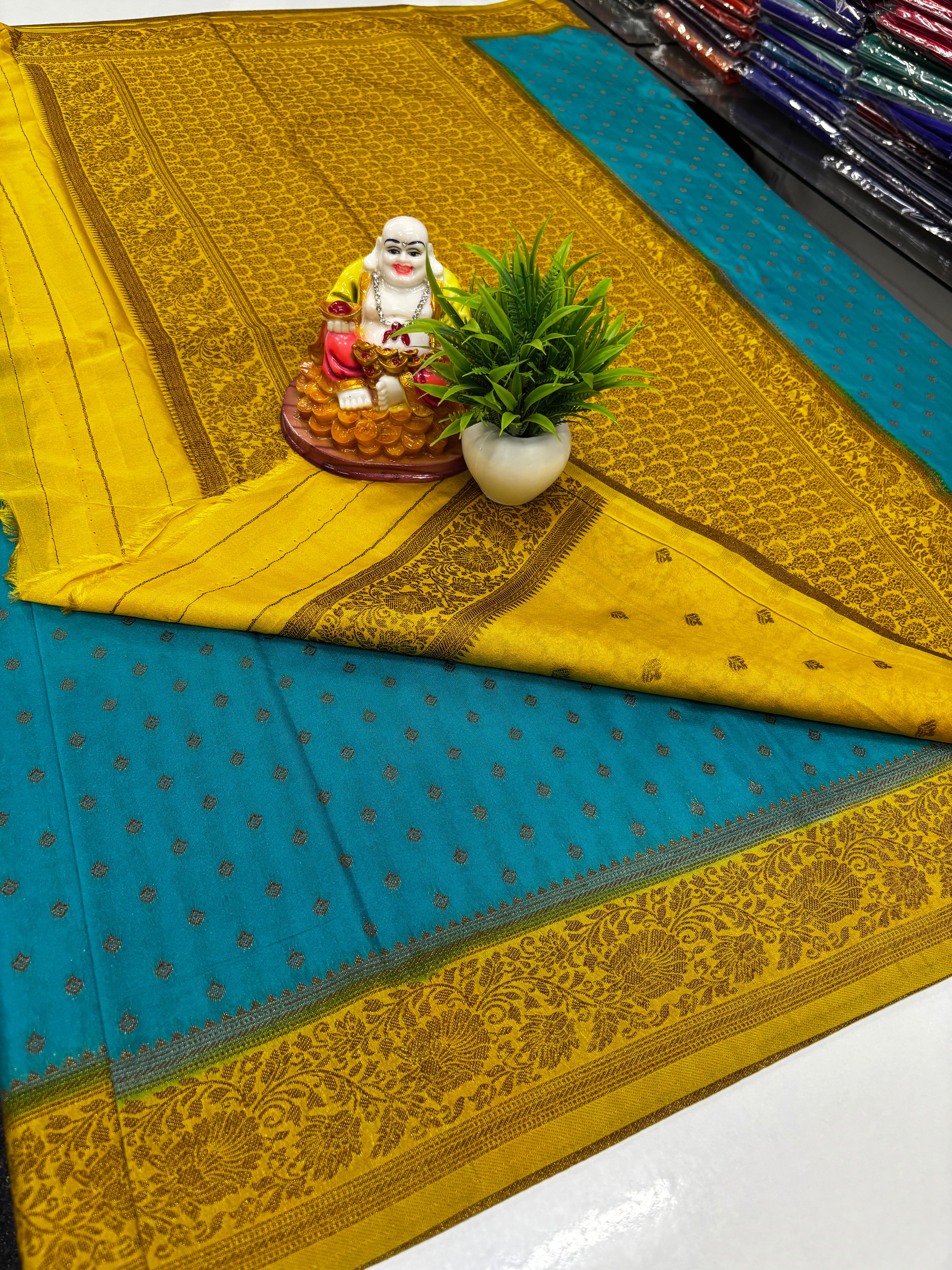 Premium Khaddi Georgette Saree – Elegant Designer Drape by Padmavathi Silks and Sarees