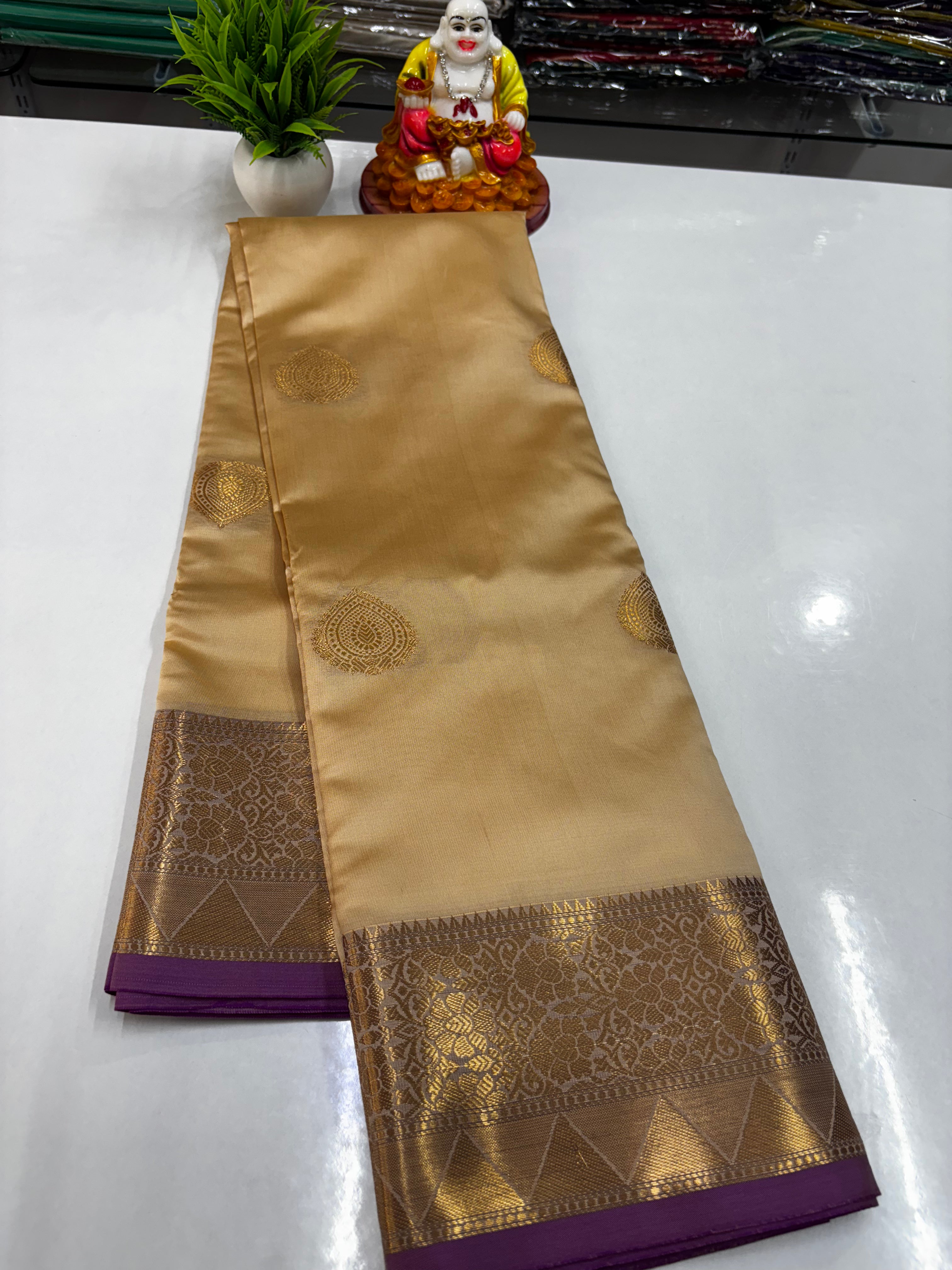 Premium Semi Silk Saree with Beautiful Colors – Padmavathi Silks and Sarees