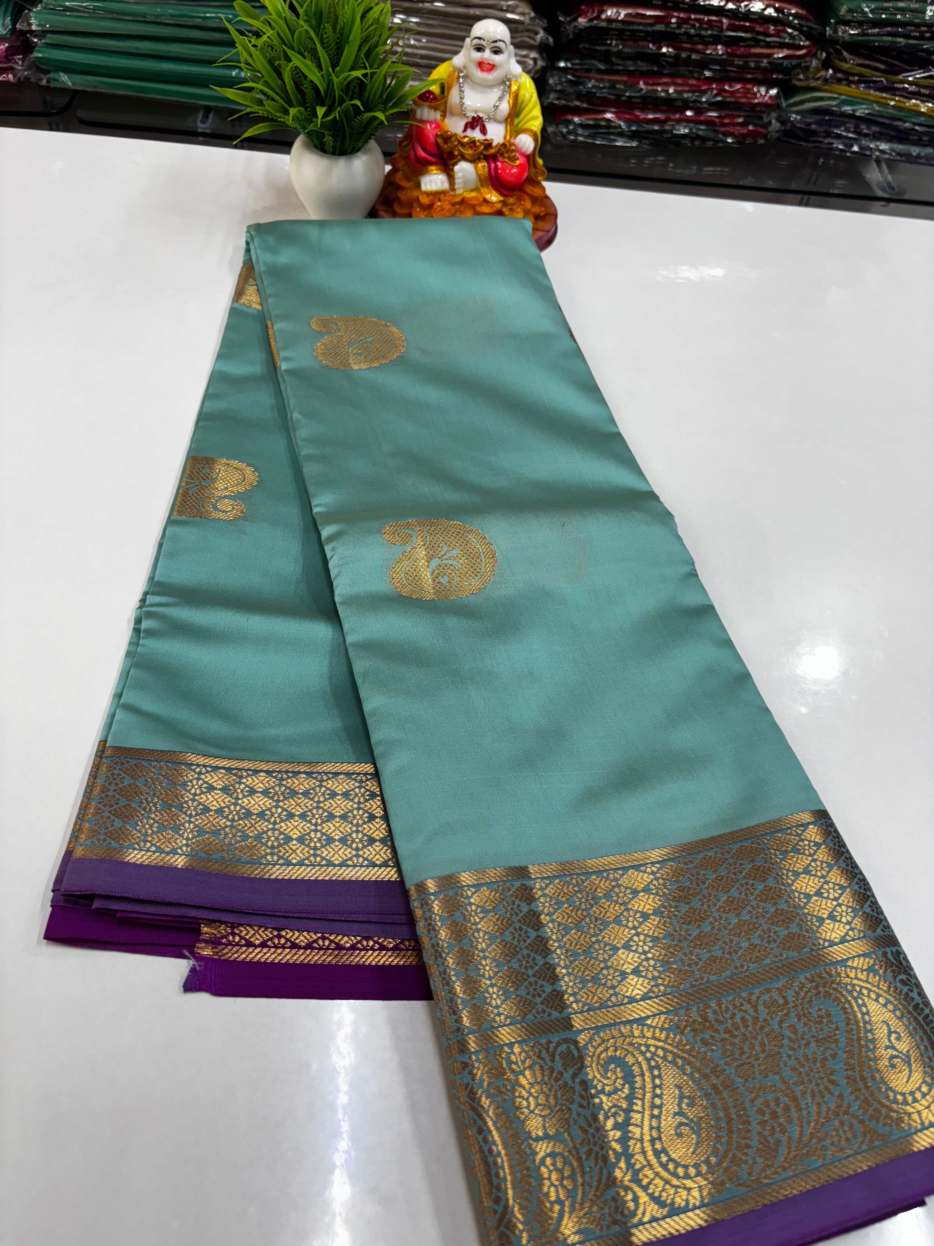 Premium Semi Silk Saree with Beautiful Colors – Padmavathi Silks and Sarees