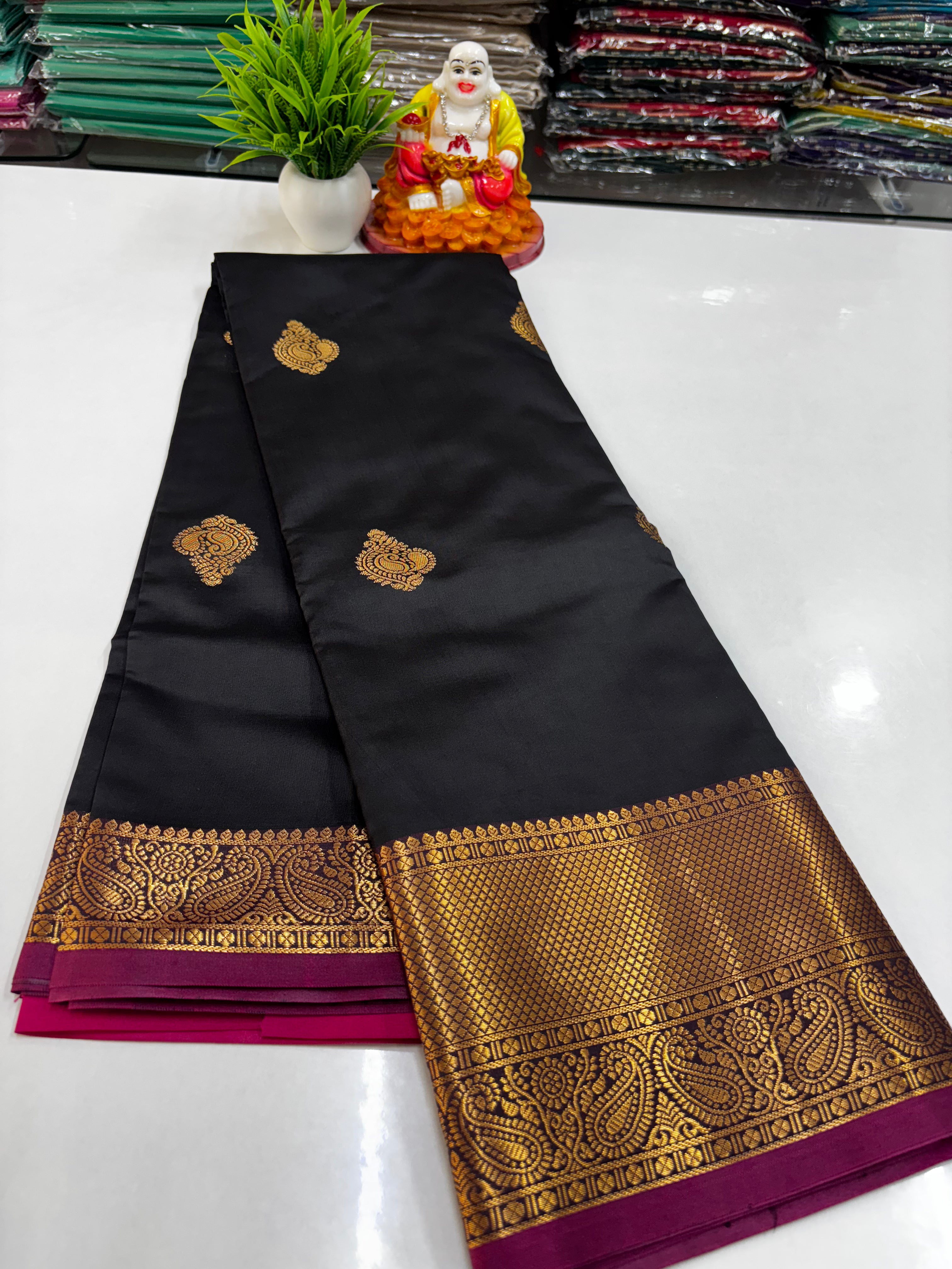 Premium Semi Silk Saree with Beautiful Colors – Padmavathi Silks and Sarees
