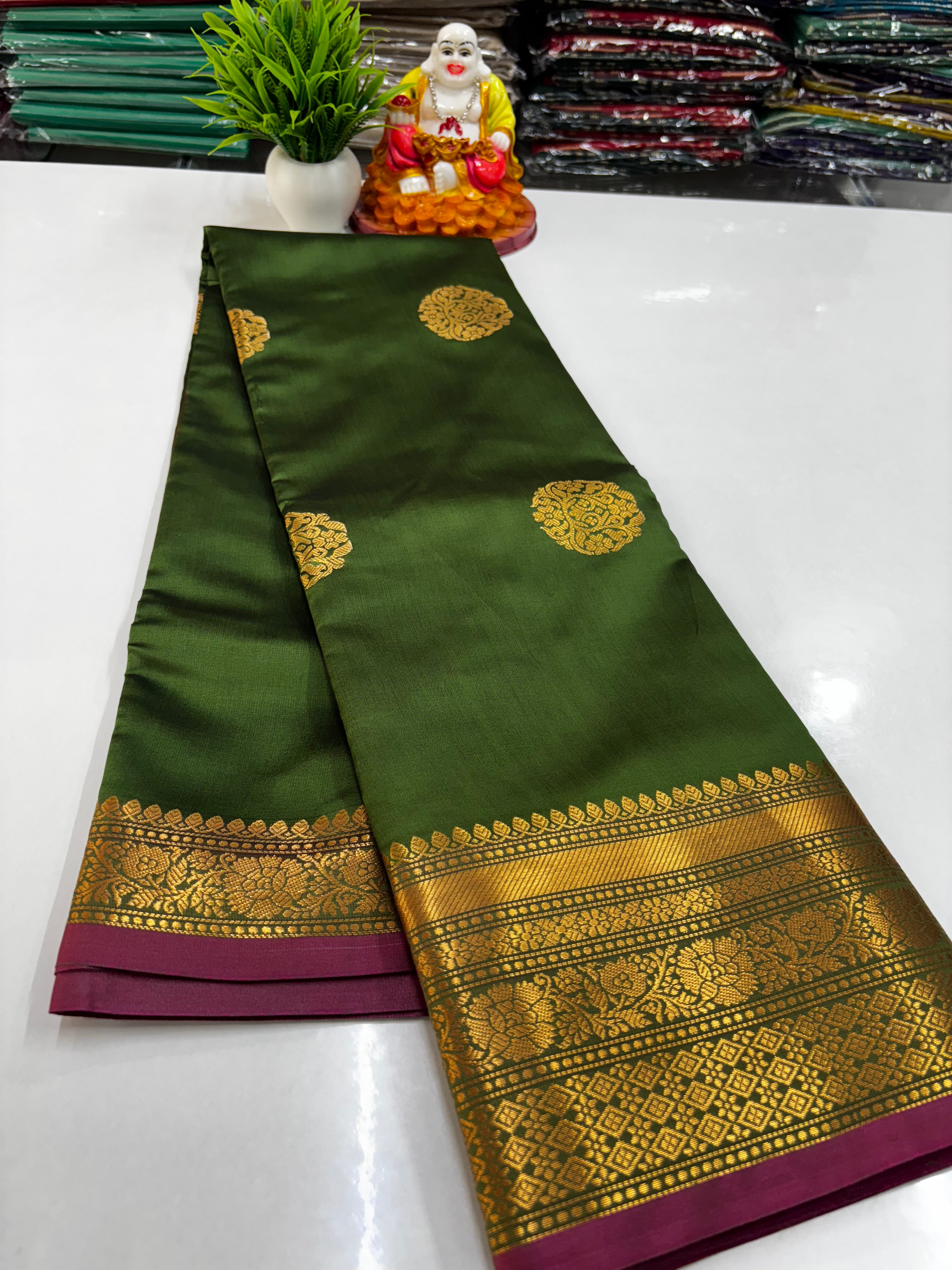 Premium Semi Silk Saree with Beautiful Colors – Padmavathi Silks and Sarees