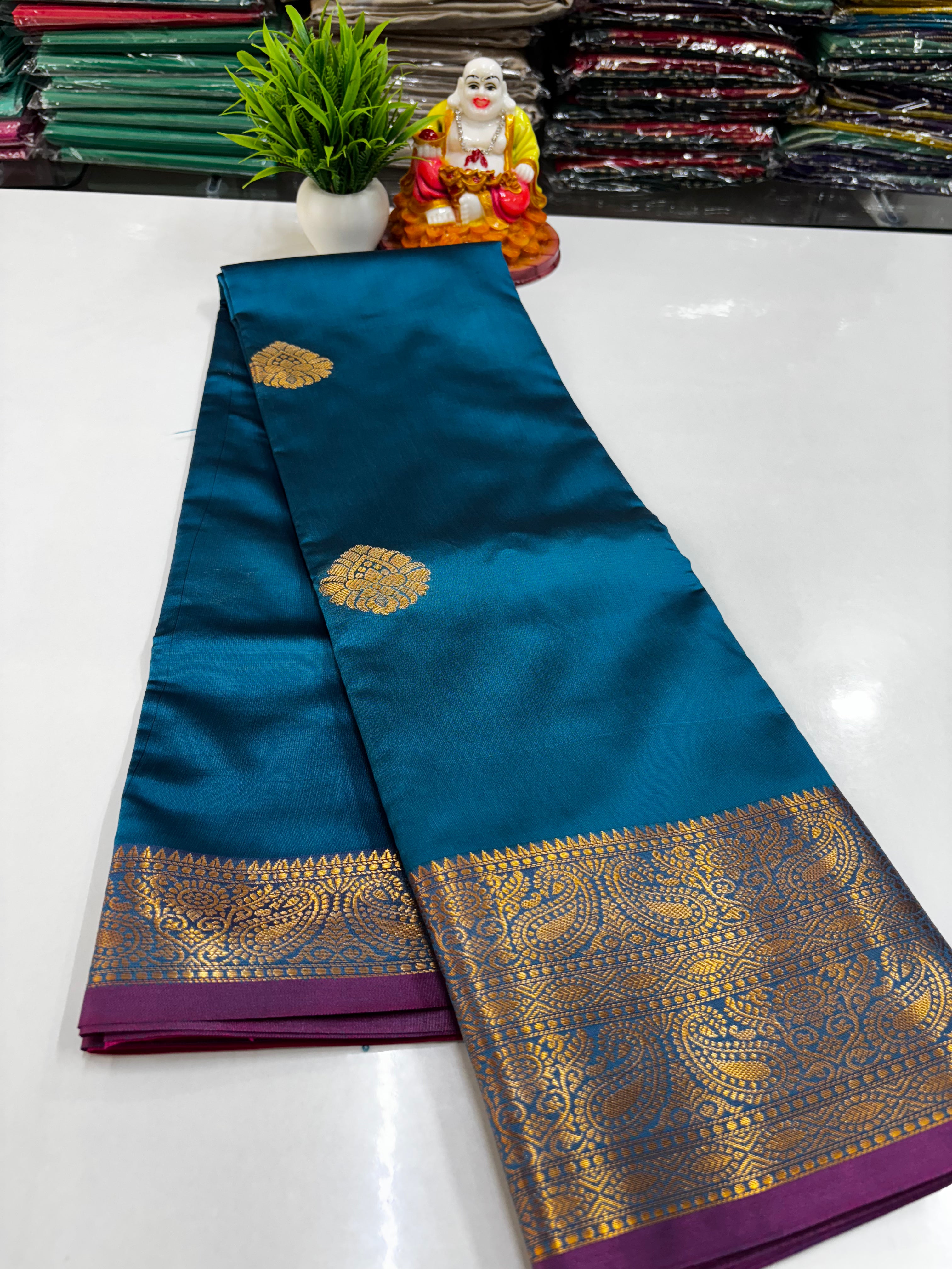 Premium Semi Silk Saree with Beautiful Colors – Padmavathi Silks and Sarees