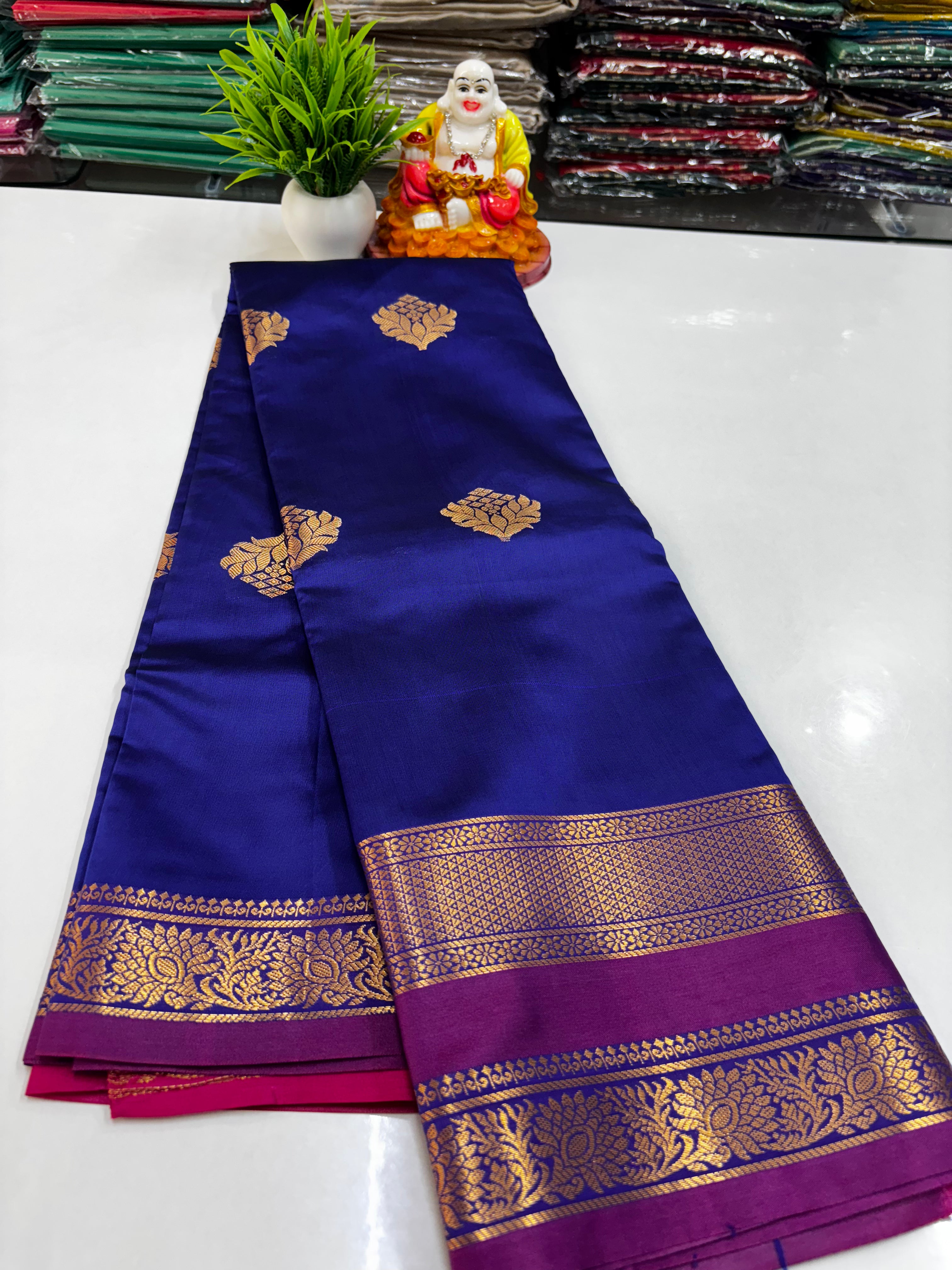 Premium Semi Silk Saree with Beautiful Colors – Padmavathi Silks and Sarees