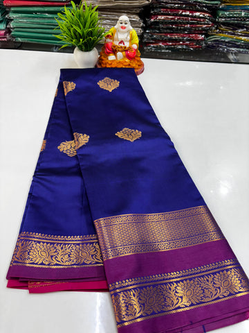 Premium Semi Silk Saree with Beautiful Colors – Padmavathi Silks and Sarees