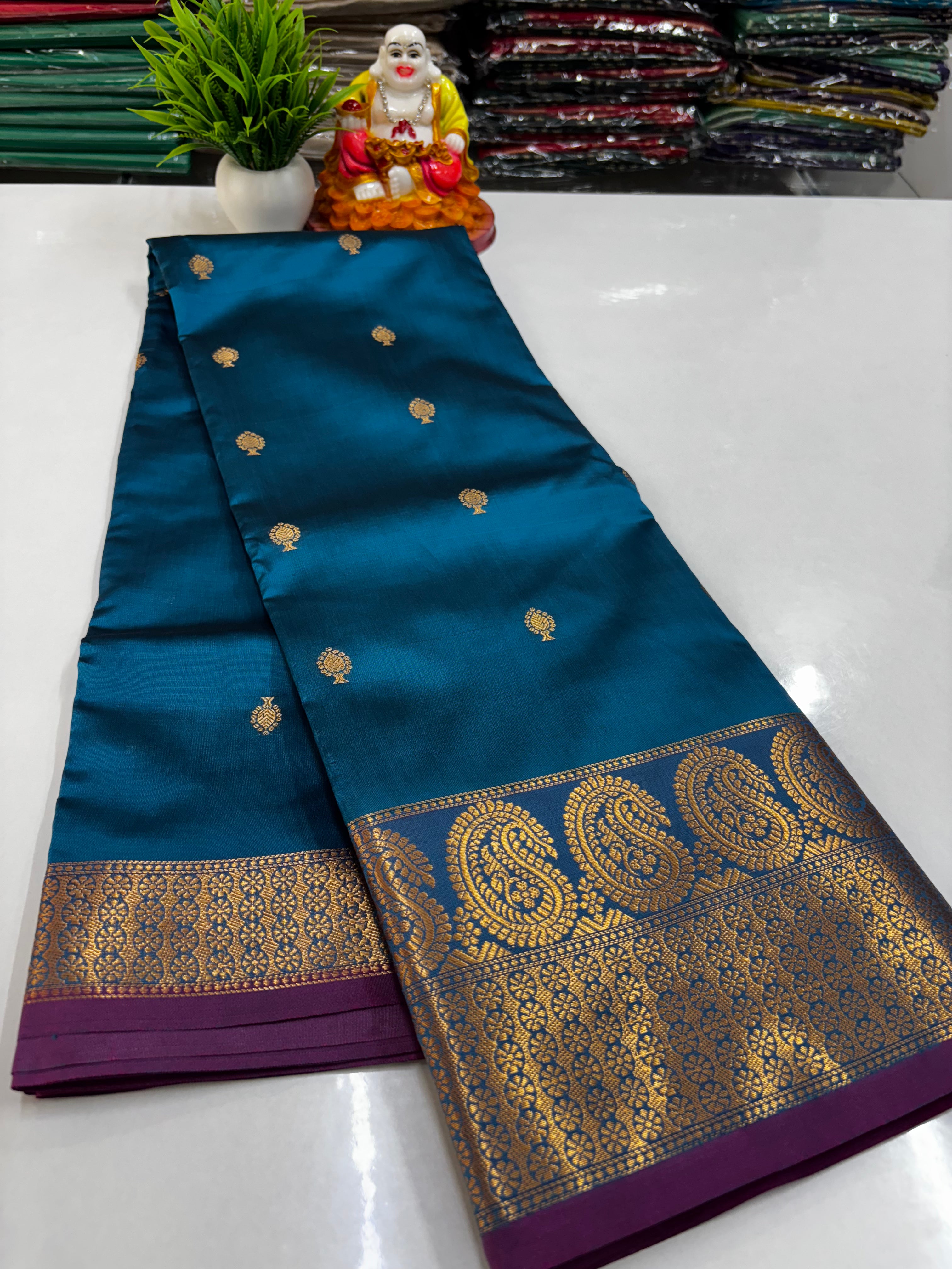 Premium Semi Silk Saree with Beautiful Colors – Padmavathi Silks and Sarees