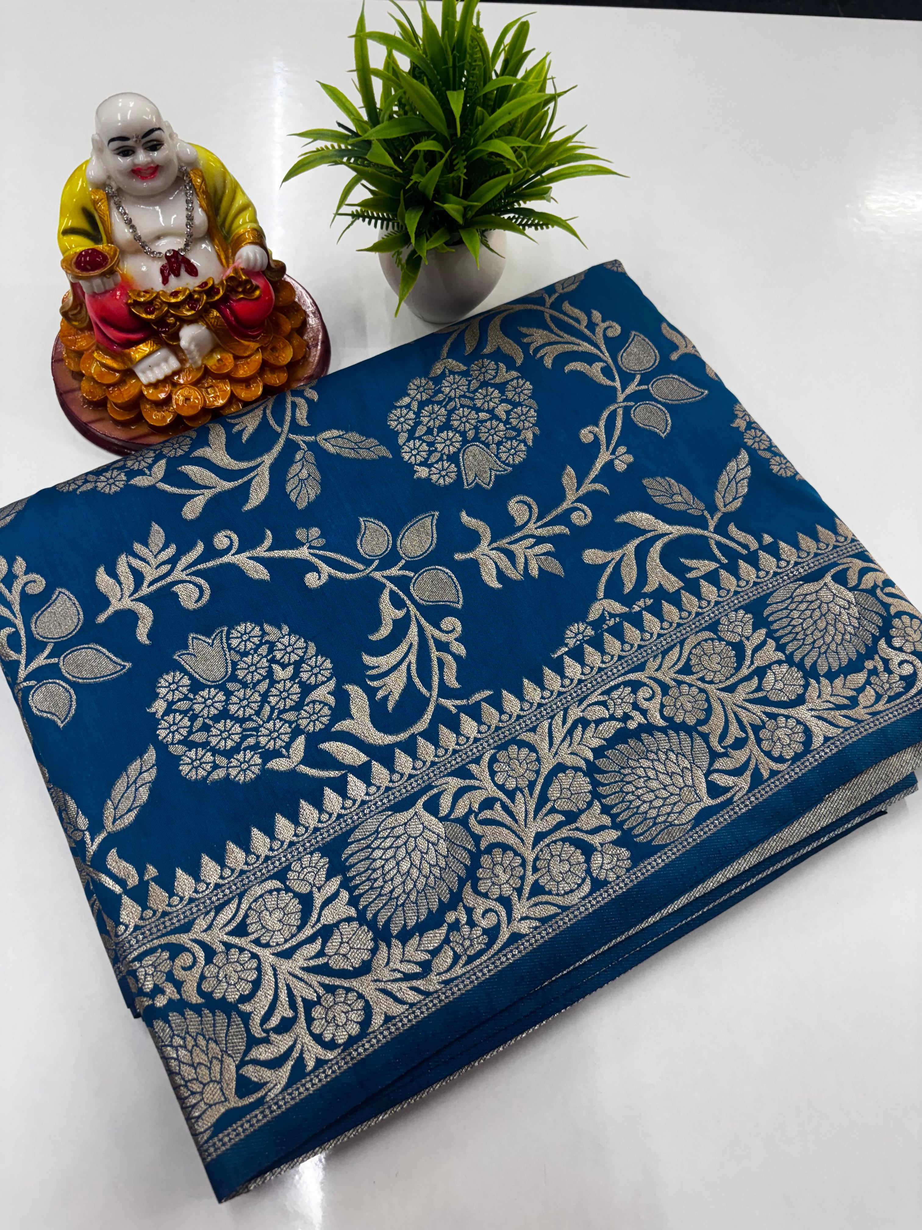 Meenakari Design Saree with Beautiful Colors – Padmavathi Silks & Sarees