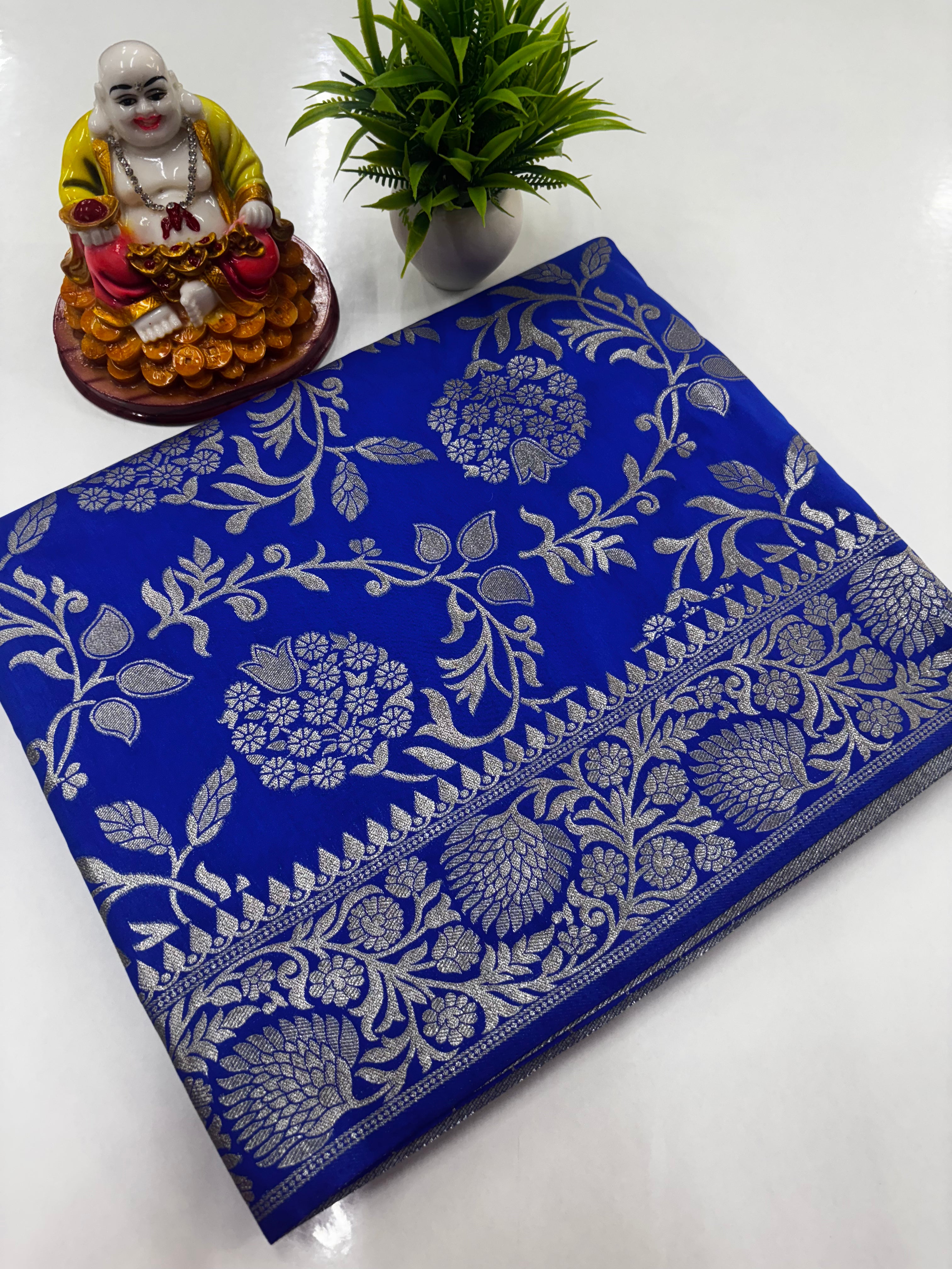 Meenakari Design Saree with Beautiful Colors – Padmavathi Silks & Sarees