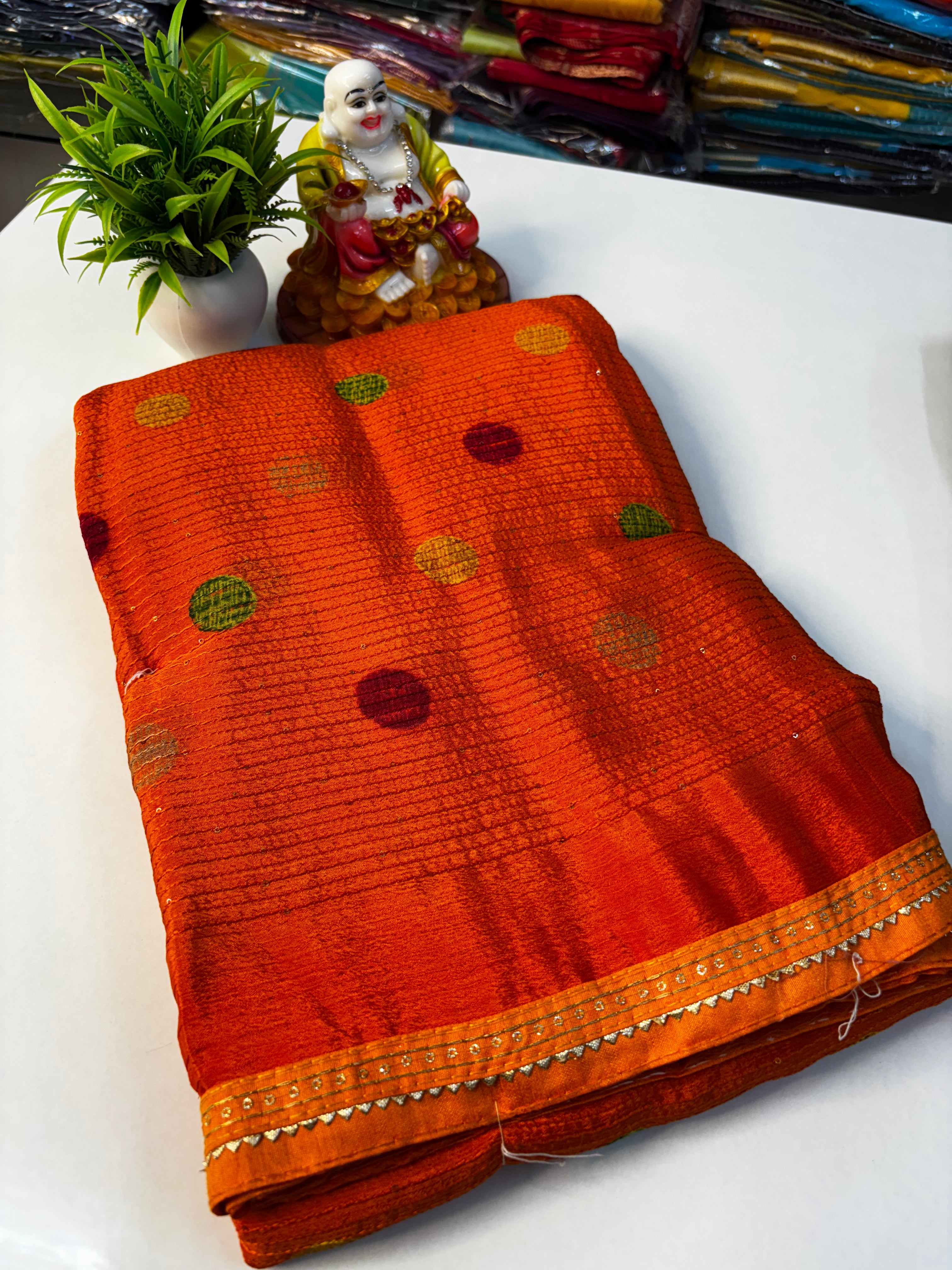 Beautiful Fancy Saree with Leaf & Bubble Design By Padmavathi Silks and Sarees