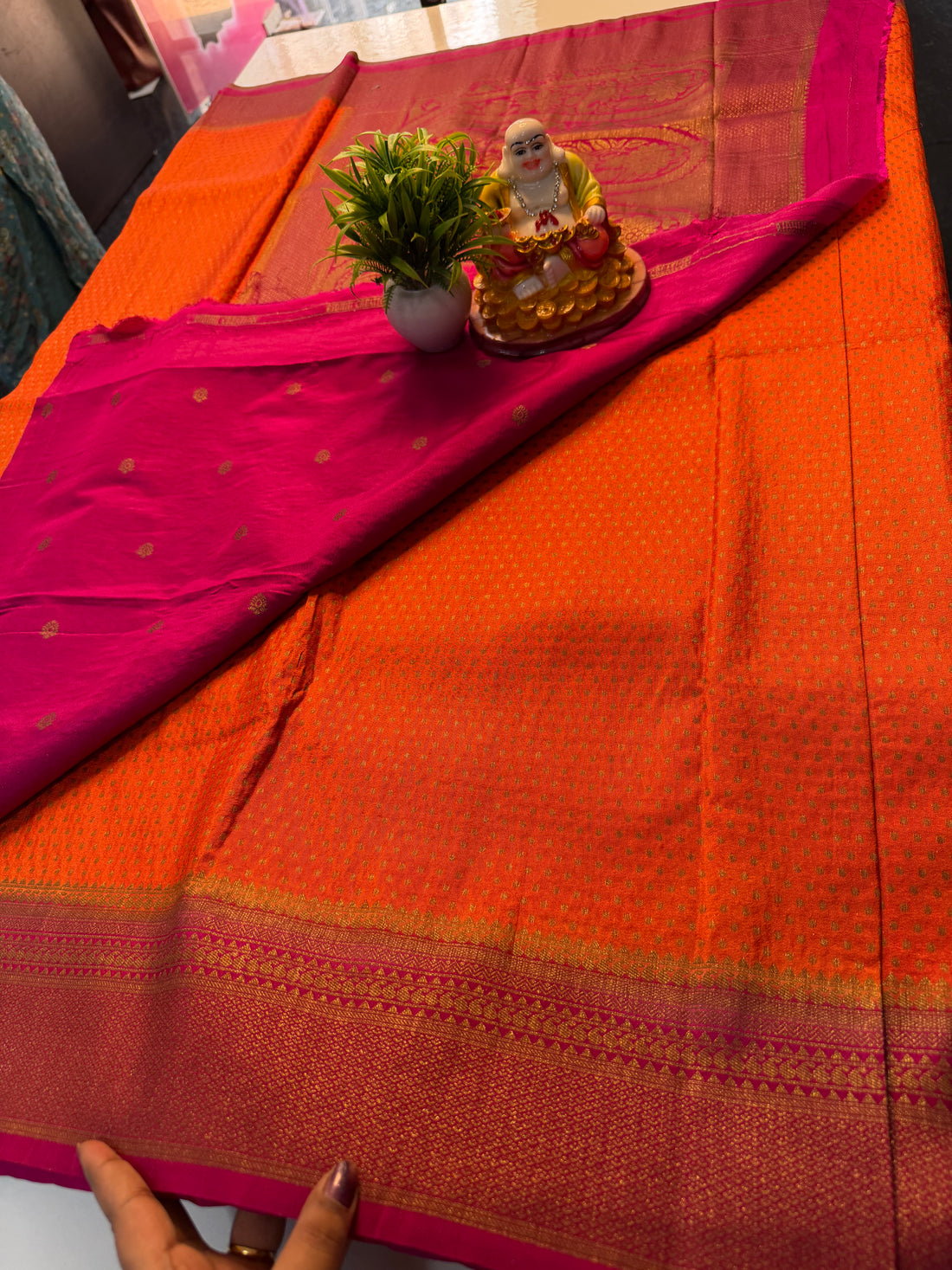 Premium Coco Georgette Saree with Buttas, Rich Pallu & Butta Blouse | Padmavathi Silks and Sarees…
