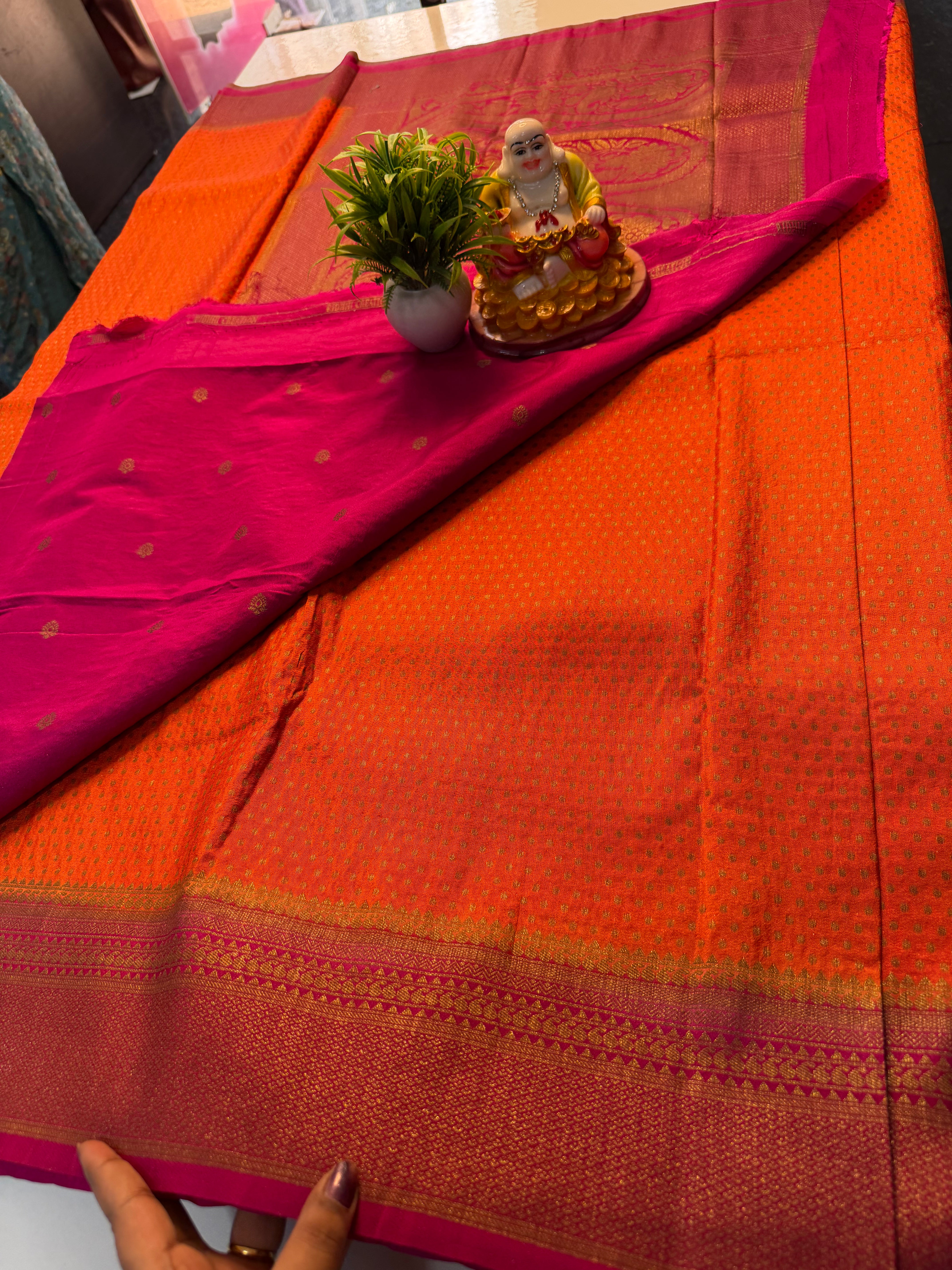 Premium Coco Georgette Saree with Buttas, Rich Pallu & Butta Blouse | Padmavathi Silks and Sarees…