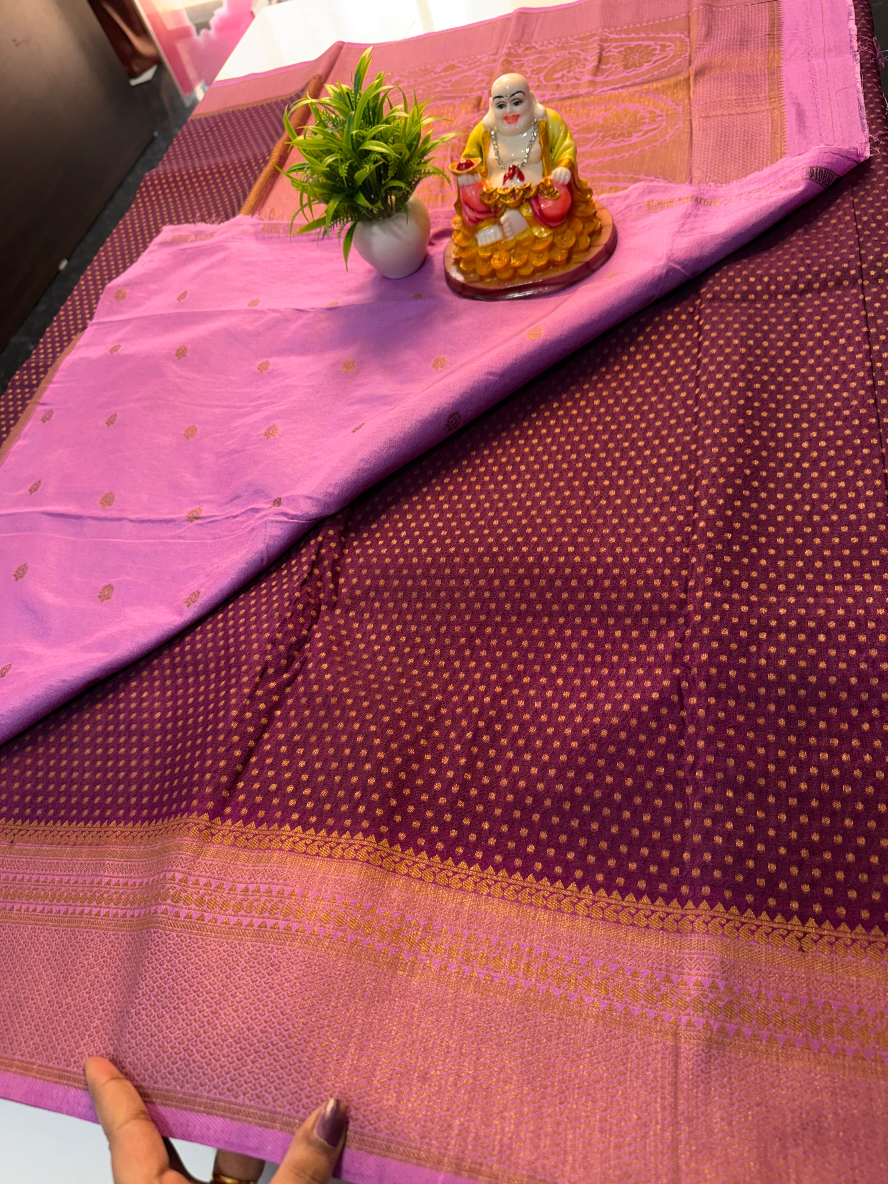 Premium Coco Georgette Saree with Buttas, Rich Pallu & Butta Blouse | Padmavathi Silks and Sarees…