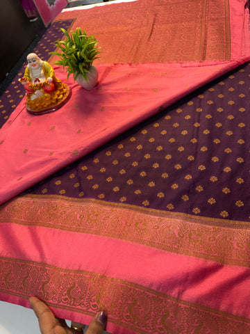 Premium Georgette Saree with Buttas, Bentex Border & Rich Pallu | Padmavathi Silks and Sarees…