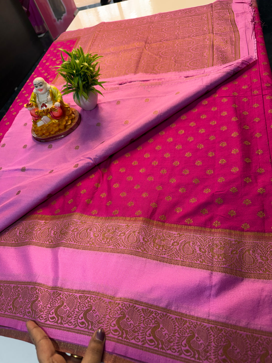 Premium Georgette Saree with Buttas, Bentex Border & Rich Pallu | Padmavathi Silks and Sarees…