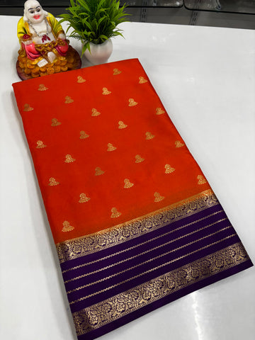 Semi Crepe Saree with Jumka Design – Padmavathi Silks and Sarees