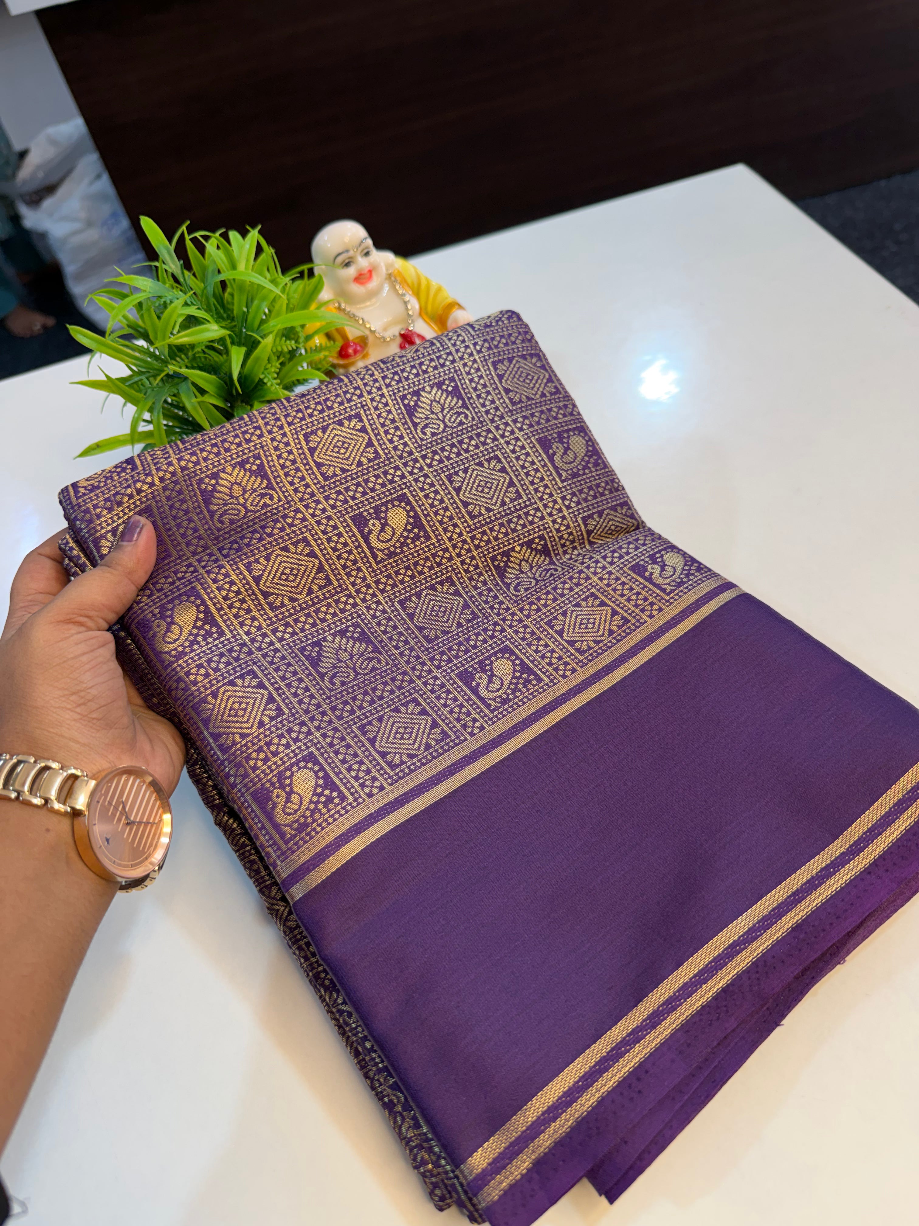 Premium Gajji Silk Saree with Brocade Design, Rich Pallu & Butta Blouse | Padmavathi Silks and Sarees