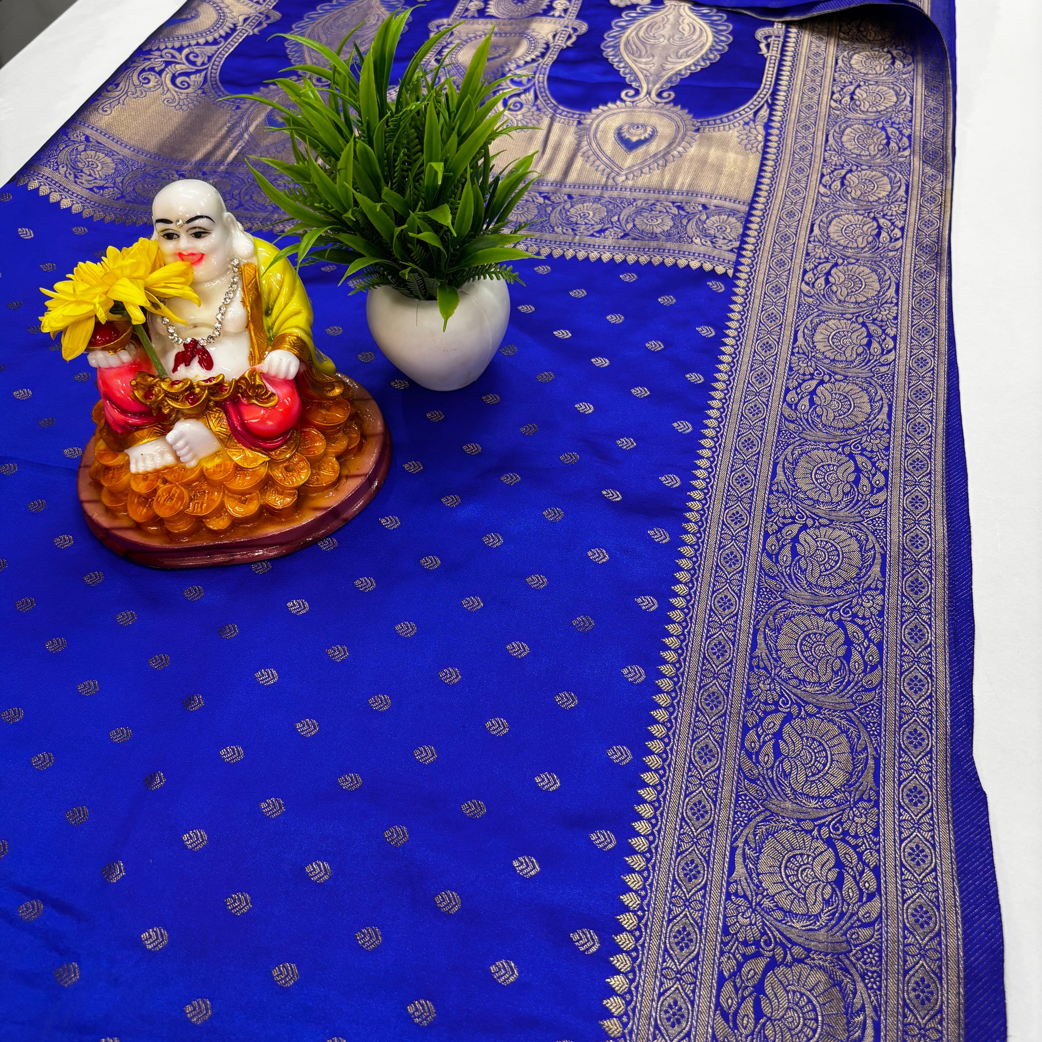 Premium Satin Saree with Rich Pallu – Padmavathi Silks and Sarees