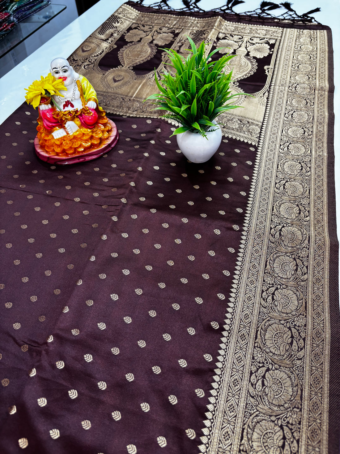 Premium Satin Saree with Rich Pallu – Padmavathi Silks and Sarees