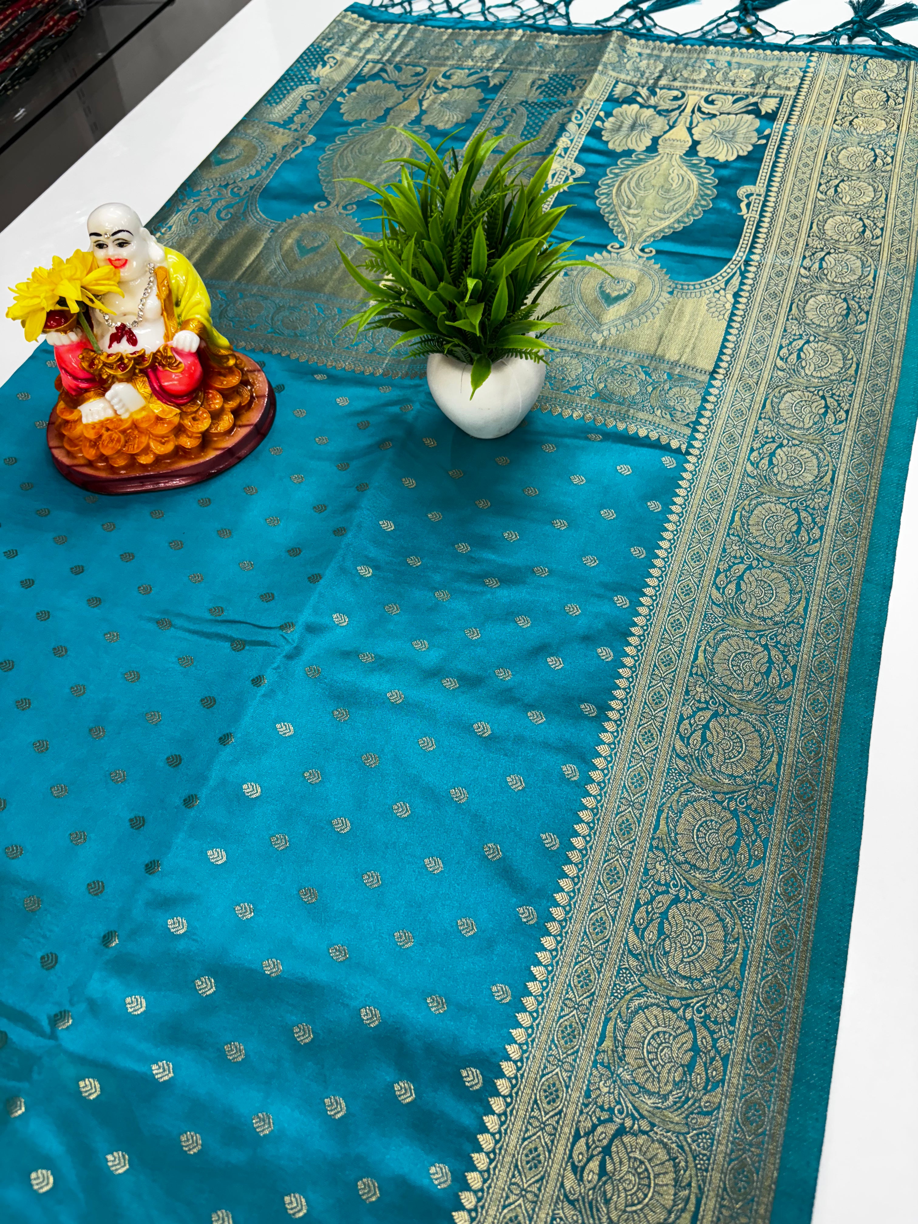 Premium Satin Saree with Rich Pallu – Padmavathi Silks and Sarees