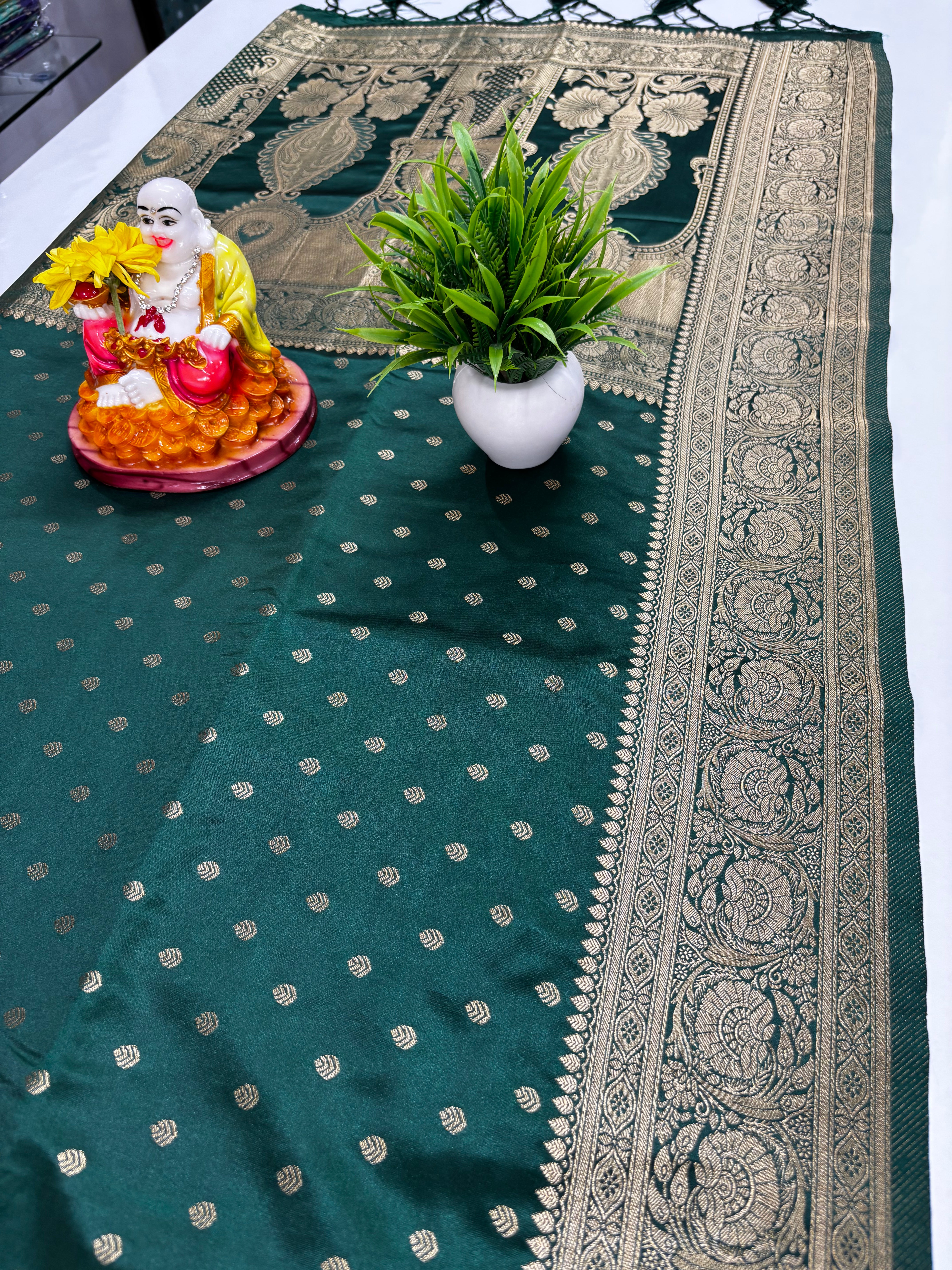 Premium Satin Saree with Rich Pallu – Padmavathi Silks and Sarees