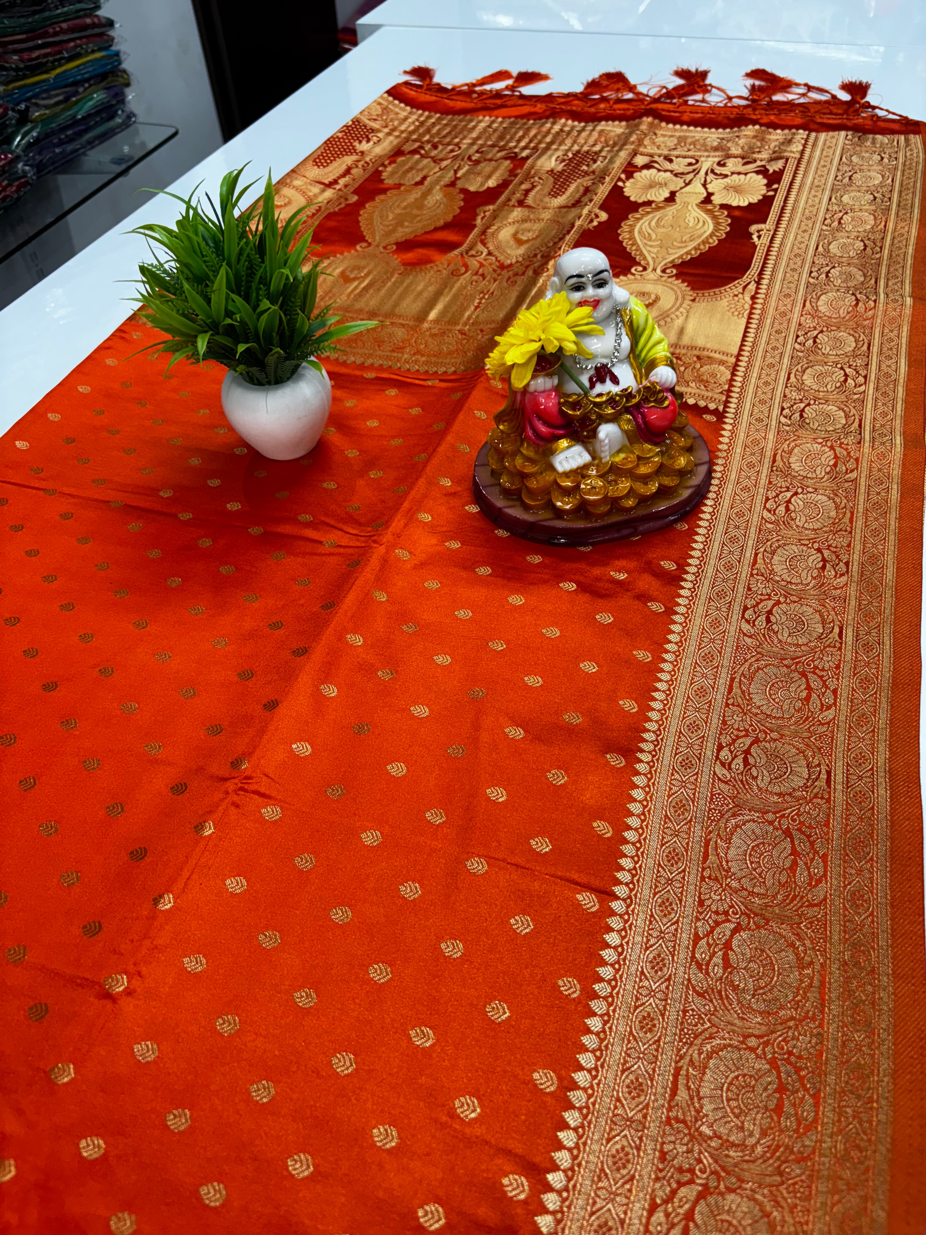 Premium Satin Saree with Rich Pallu – Padmavathi Silks and Sarees