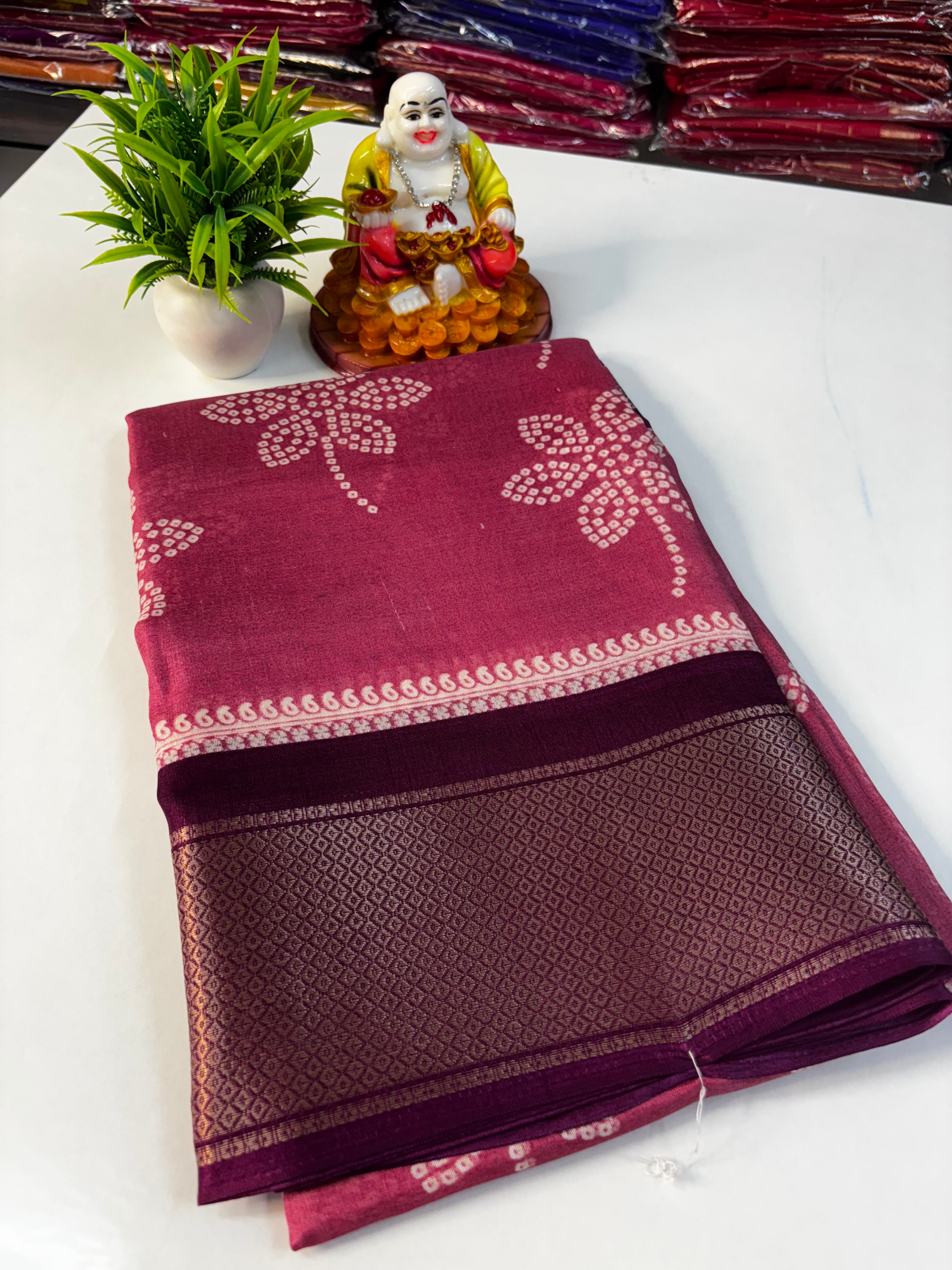 🌸 Beautiful Dola Silk Saree – By Padmavathi Silks and Sarees 🌸