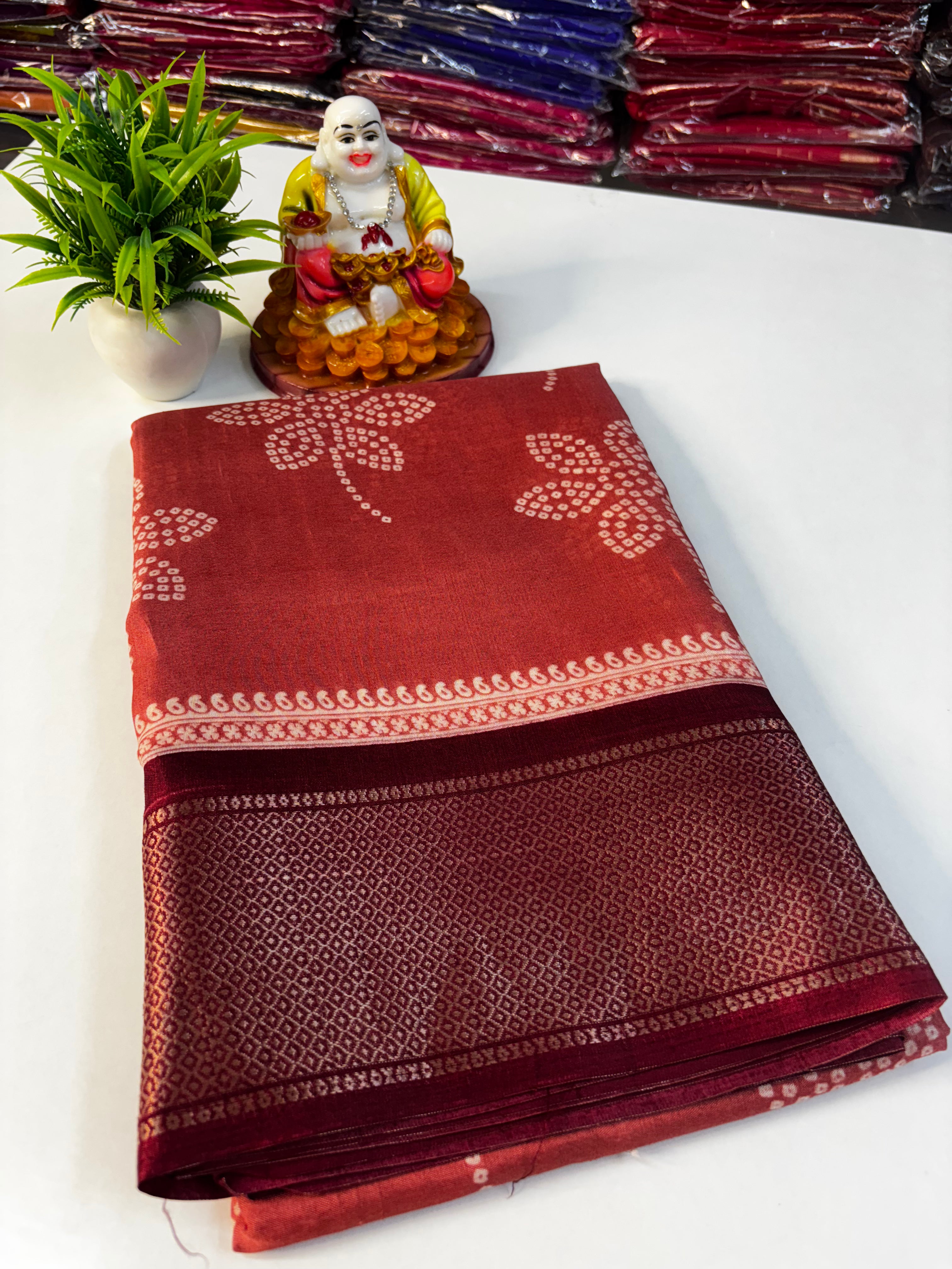🌸 Beautiful Dola Silk Saree – By Padmavathi Silks and Sarees 🌸