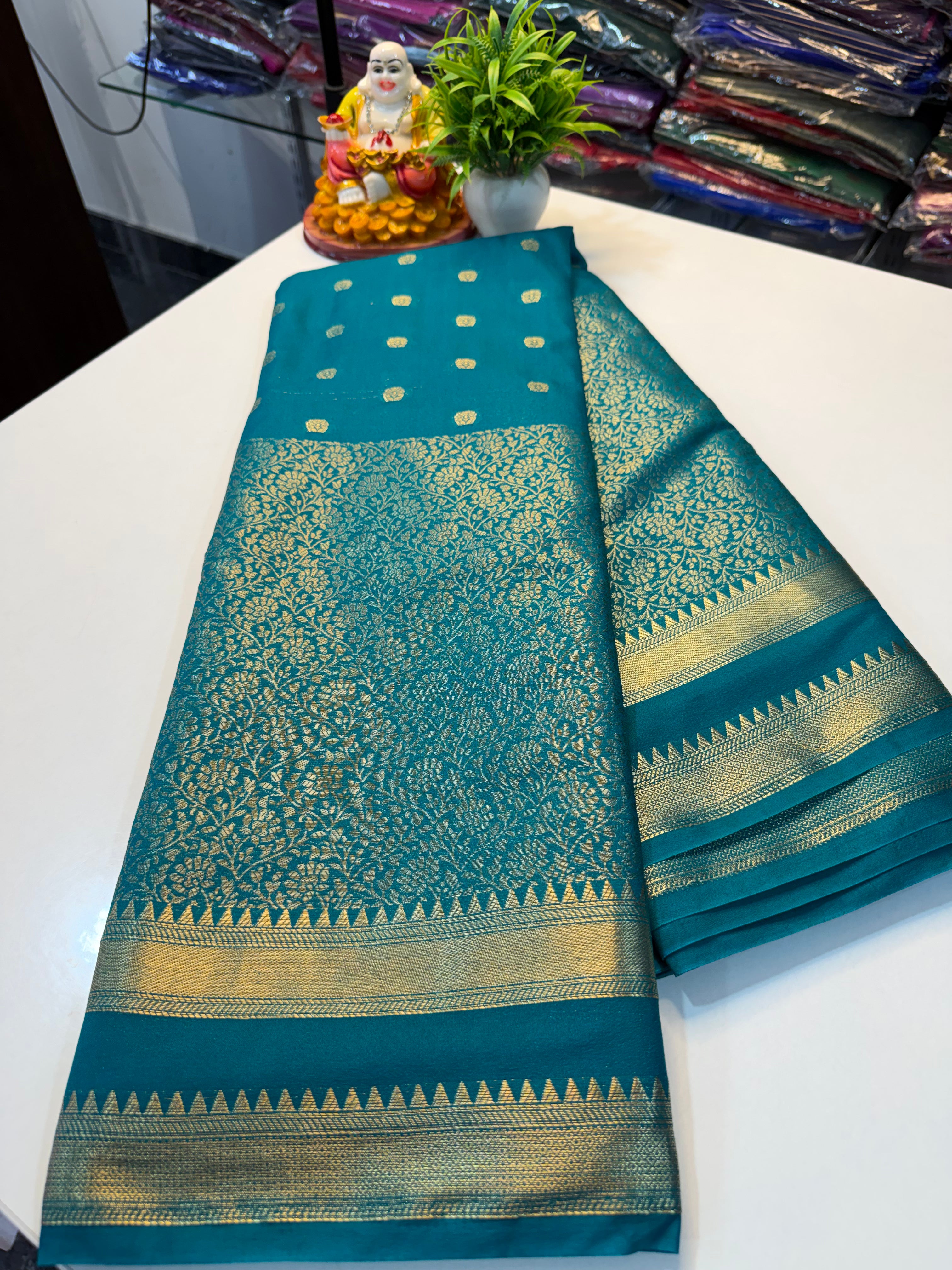 Georgette Saree with Elegant Brocade Design | Padmavathi Silks and Sarees…