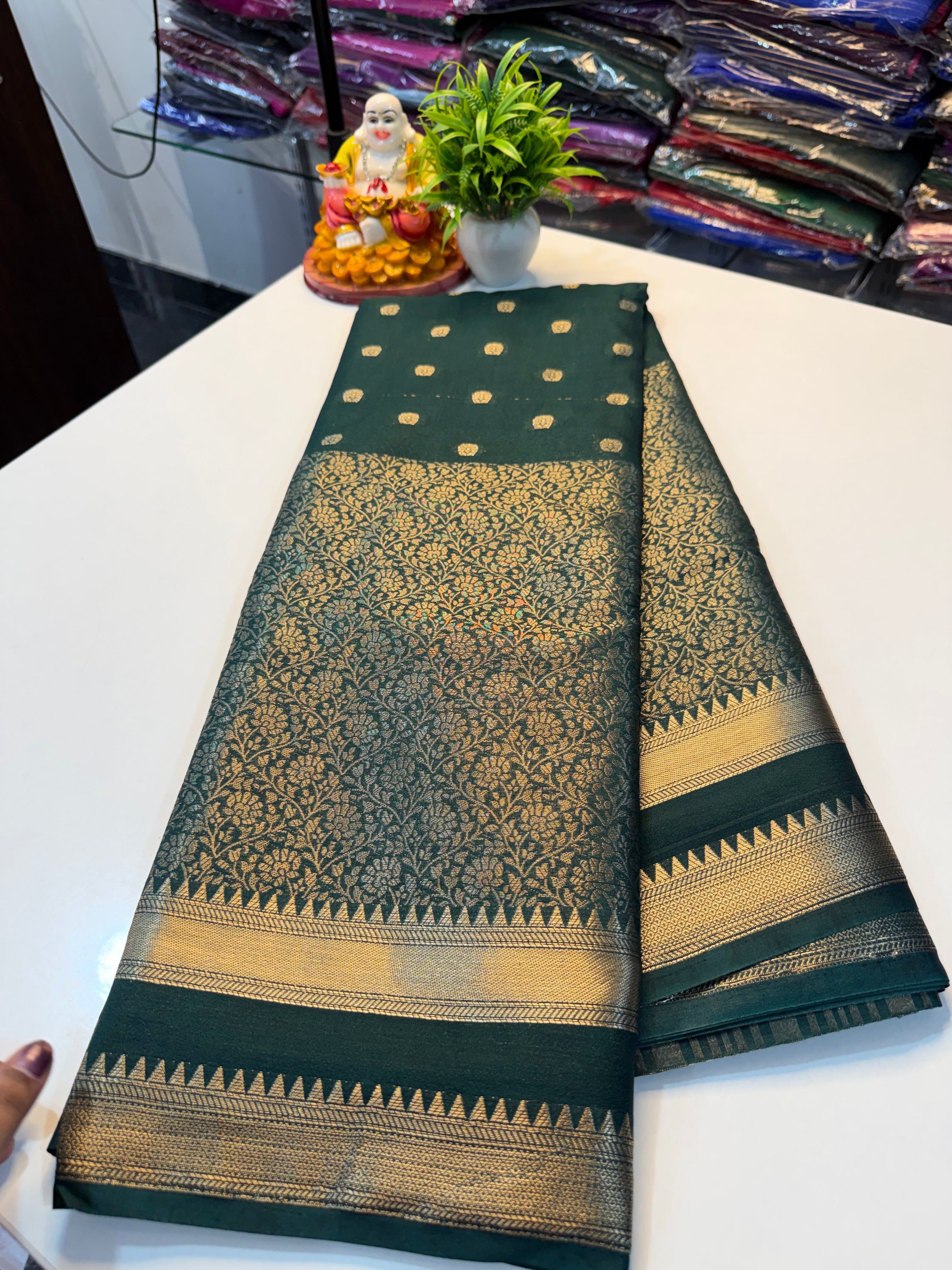 Georgette Saree with Elegant Brocade Design | Padmavathi Silks and Sarees…