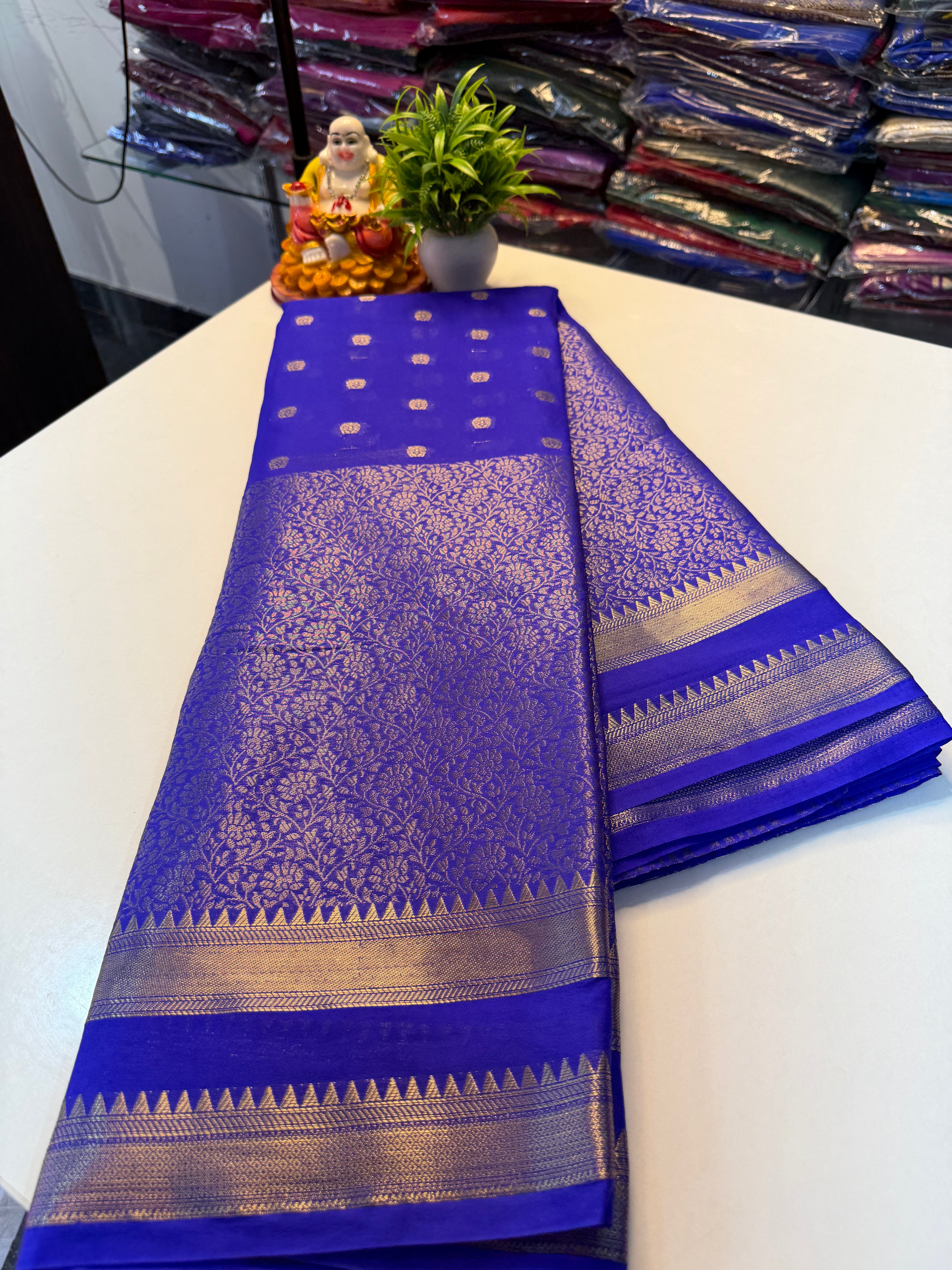 Georgette Saree with Elegant Brocade Design | Padmavathi Silks and Sarees…
