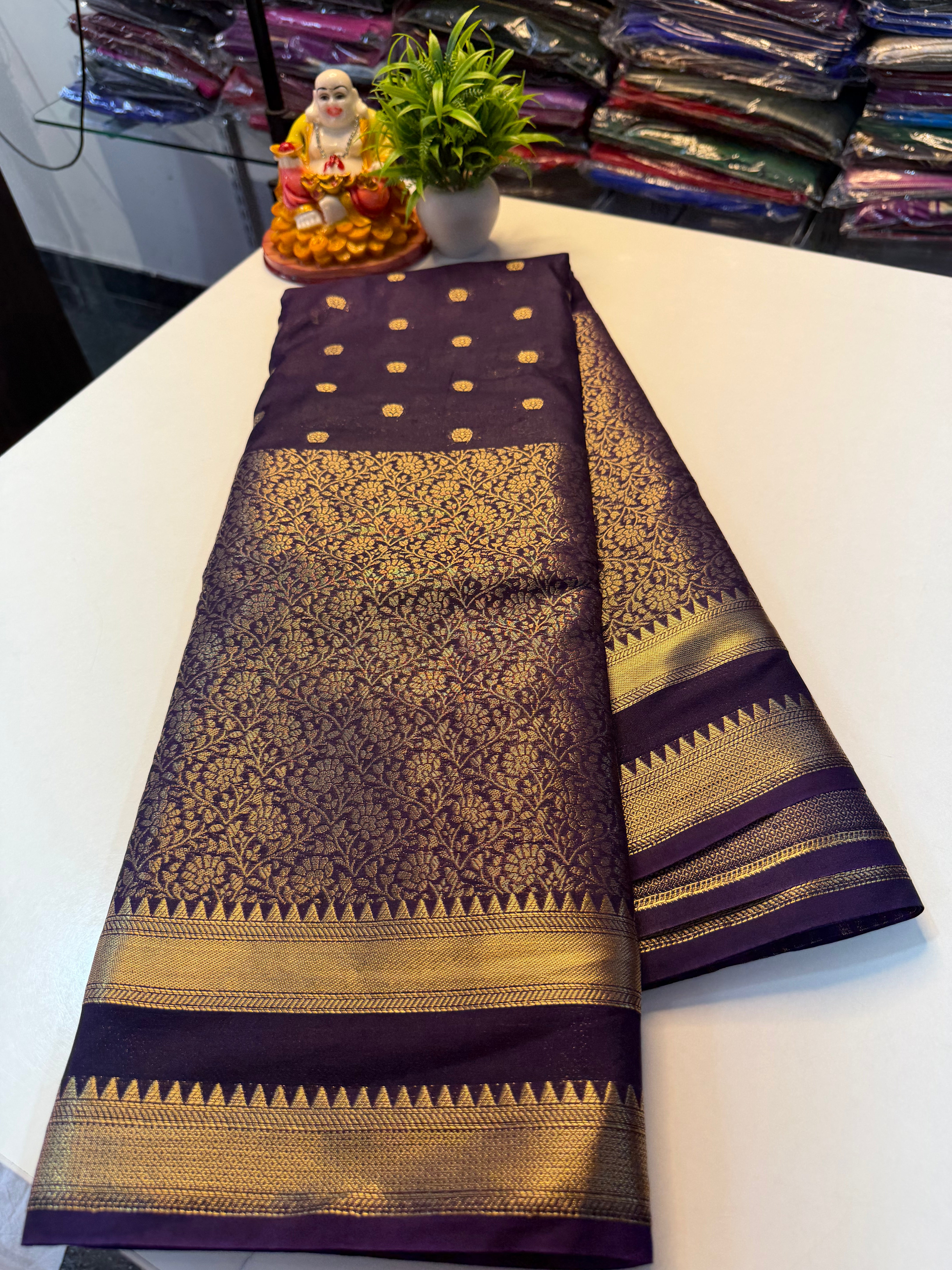 Georgette Saree with Elegant Brocade Design | Padmavathi Silks and Sarees…
