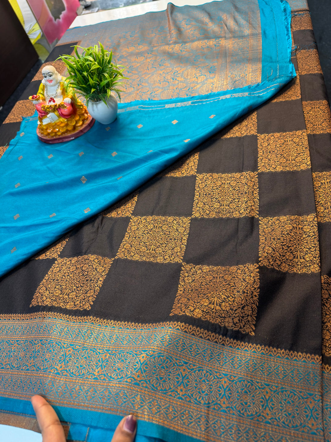 Premium Banarasi Khaddi Georgette Saree with Rich Pallu & Butta Blouse | Padmavathi Silks and Sarees…