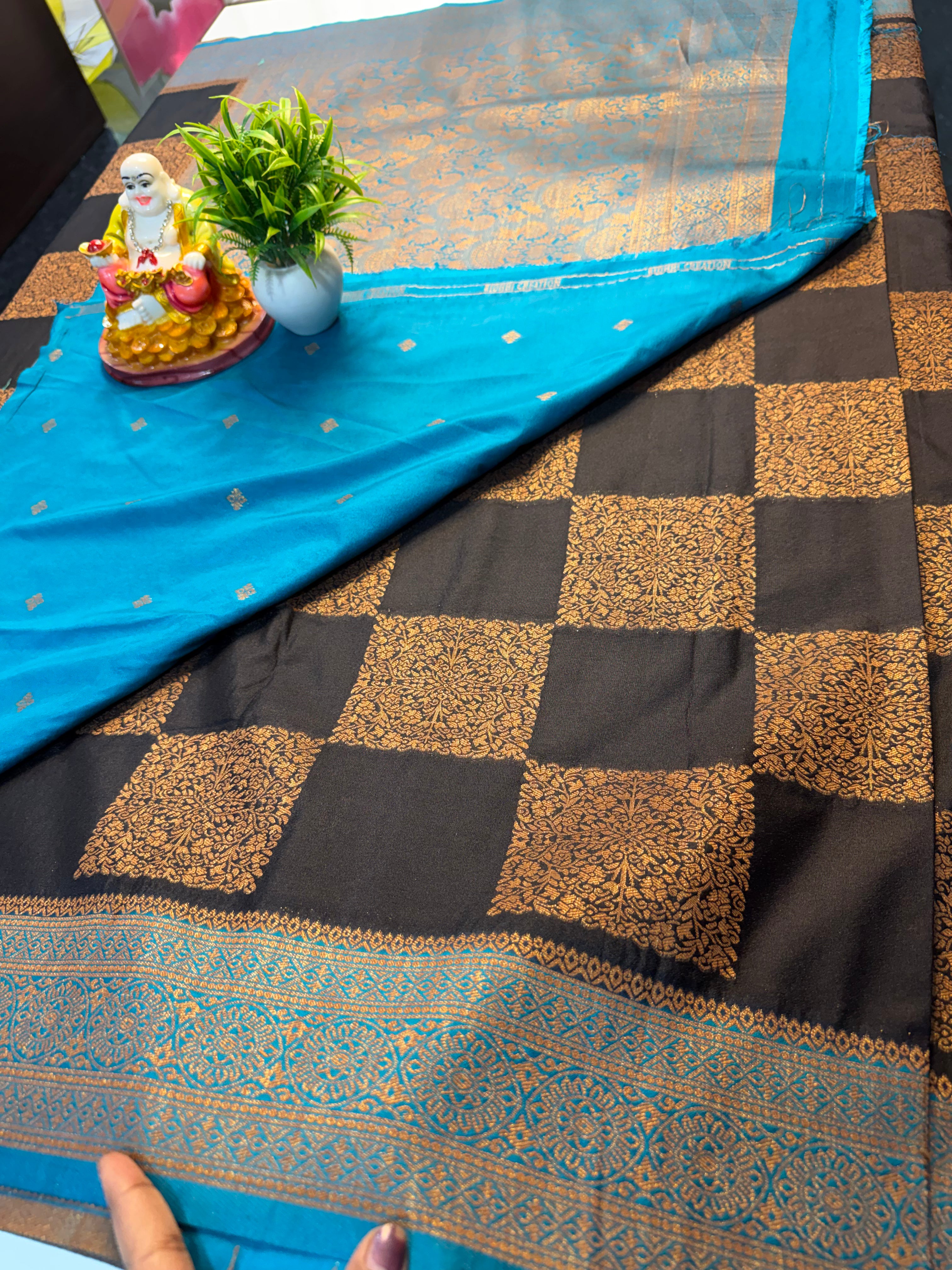 Premium Banarasi Khaddi Georgette Saree with Rich Pallu & Butta Blouse | Padmavathi Silks and Sarees…